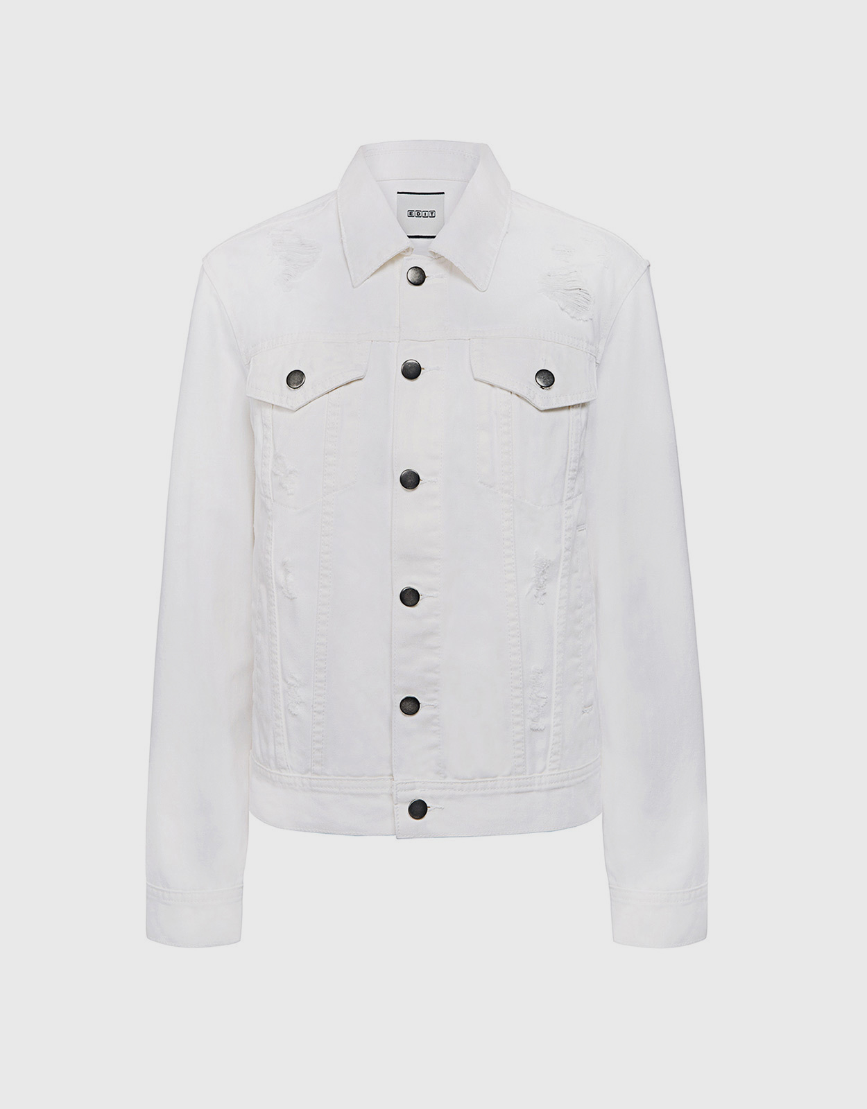 Edit Distressed Boyfriend Denim Jacket
