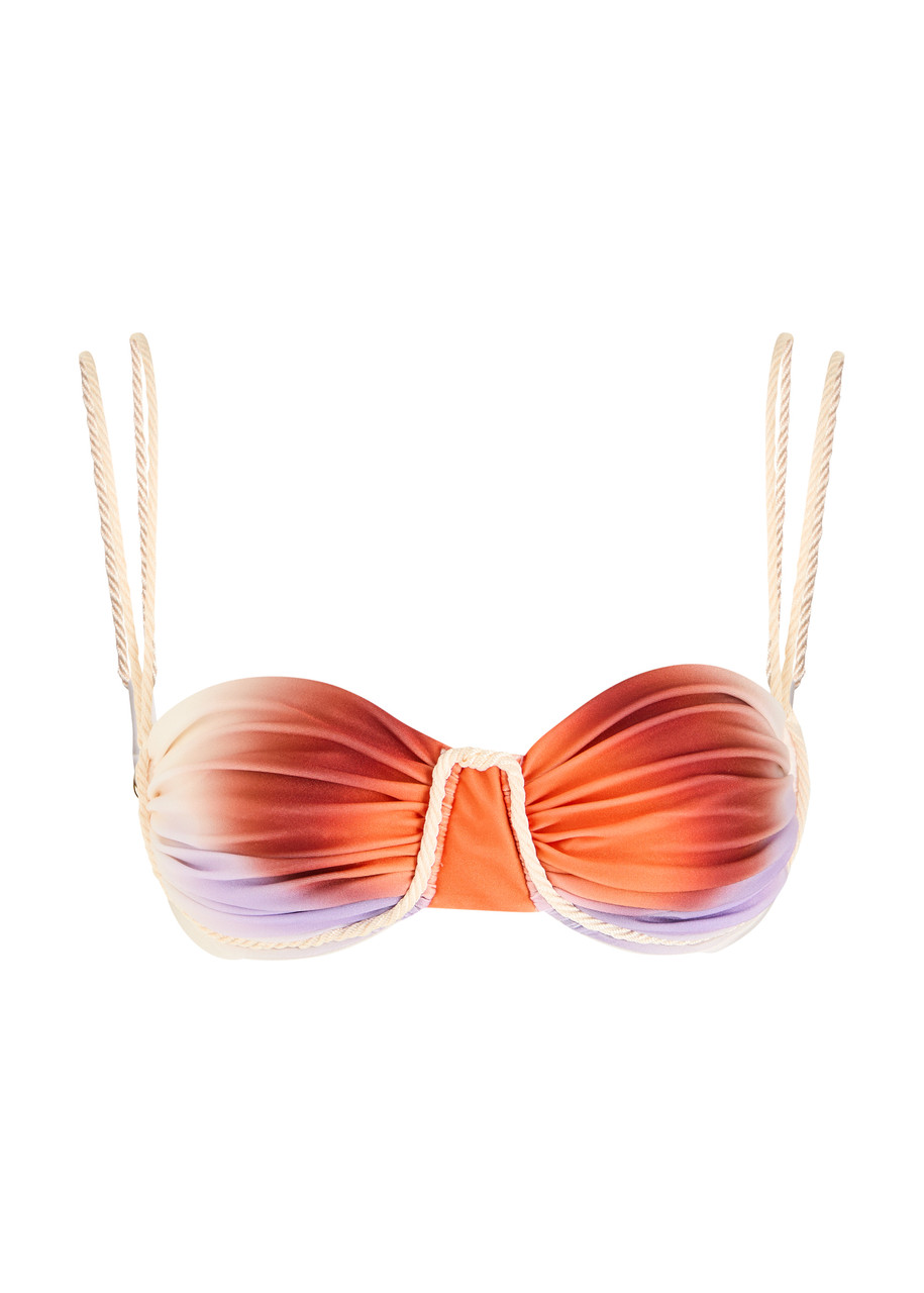 Baobab Lula Ruched Bikini top - Orange
