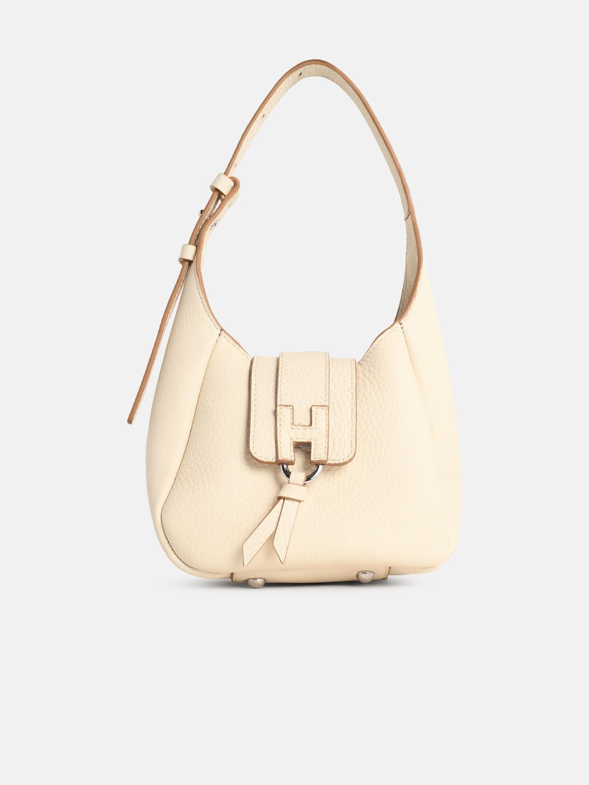 HOGAN Ivory Leather 'Hobo Hogan Trend' Mini Bag