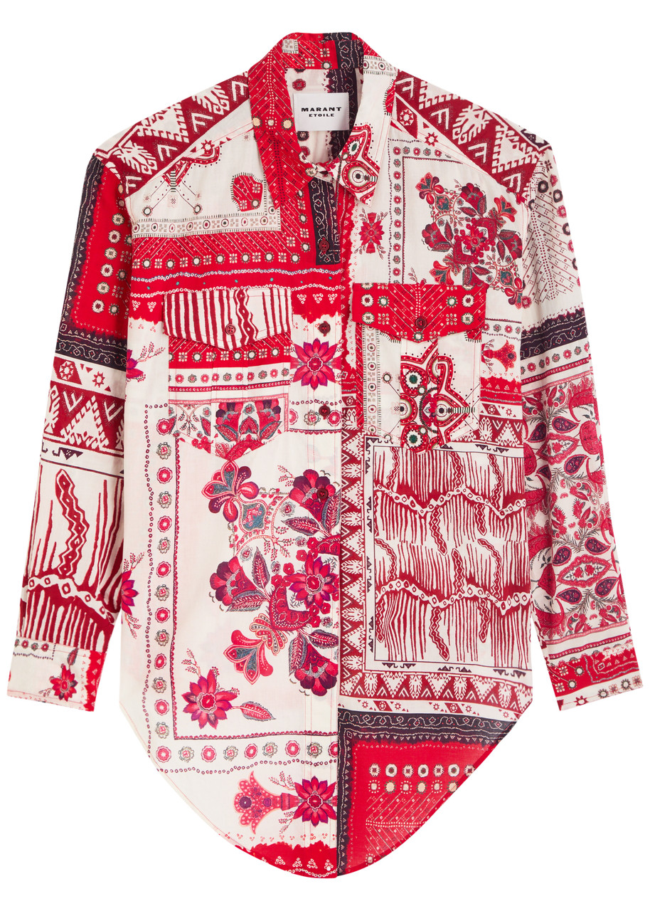 Isabel Marant toile Nathy Printed Blouse - Red - S