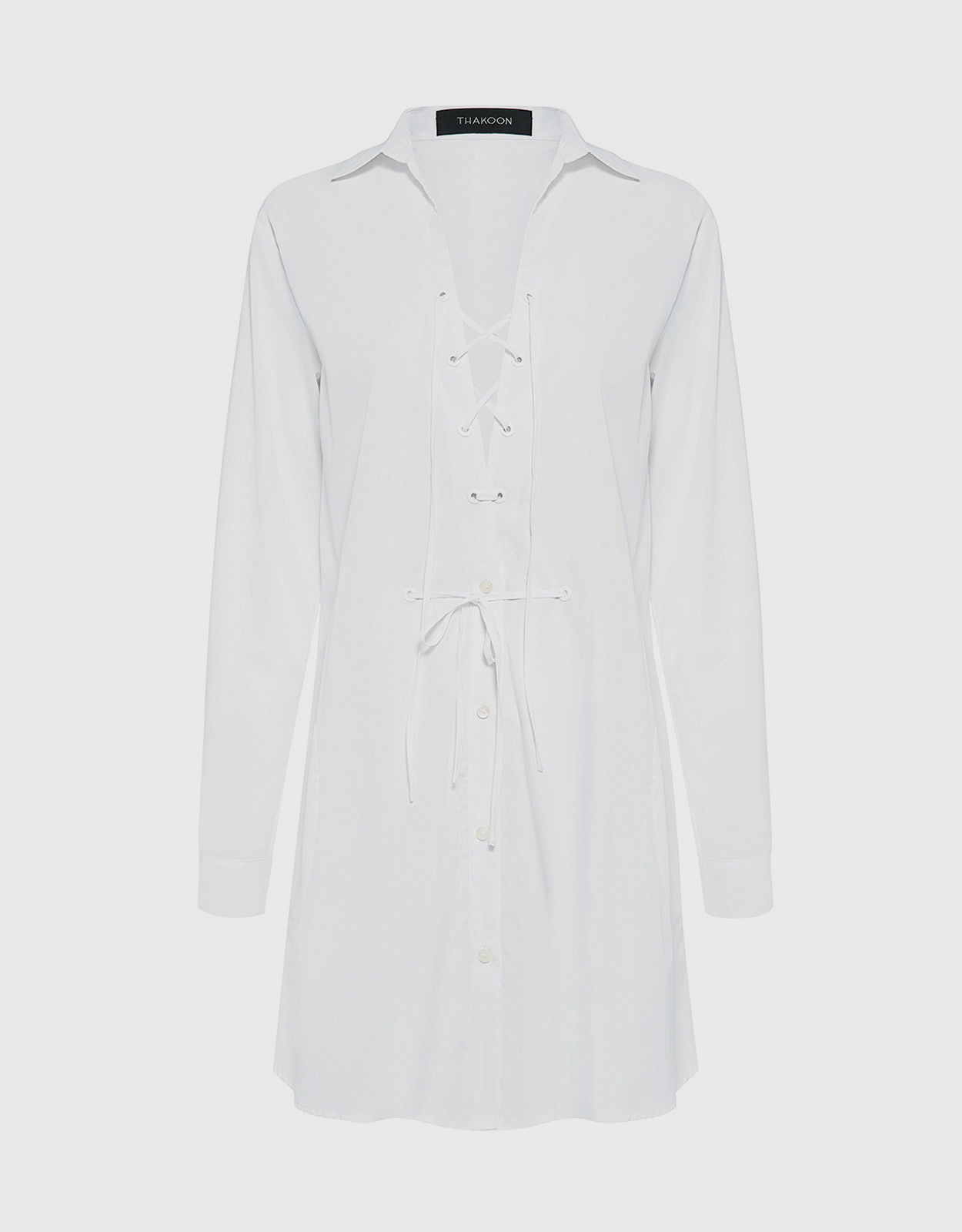 Thakoon Lace Up Shirt Dress -