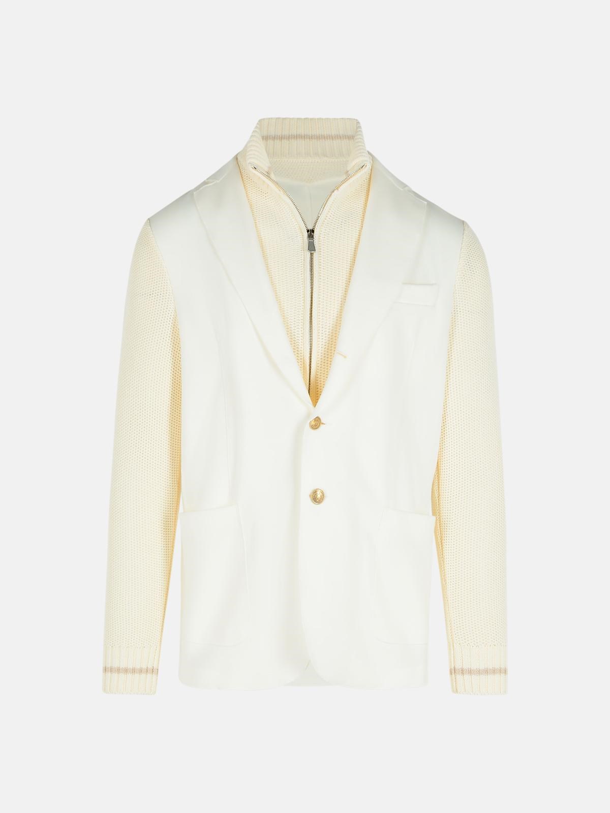 ELEVENTY White Cotton Blend Cardigan