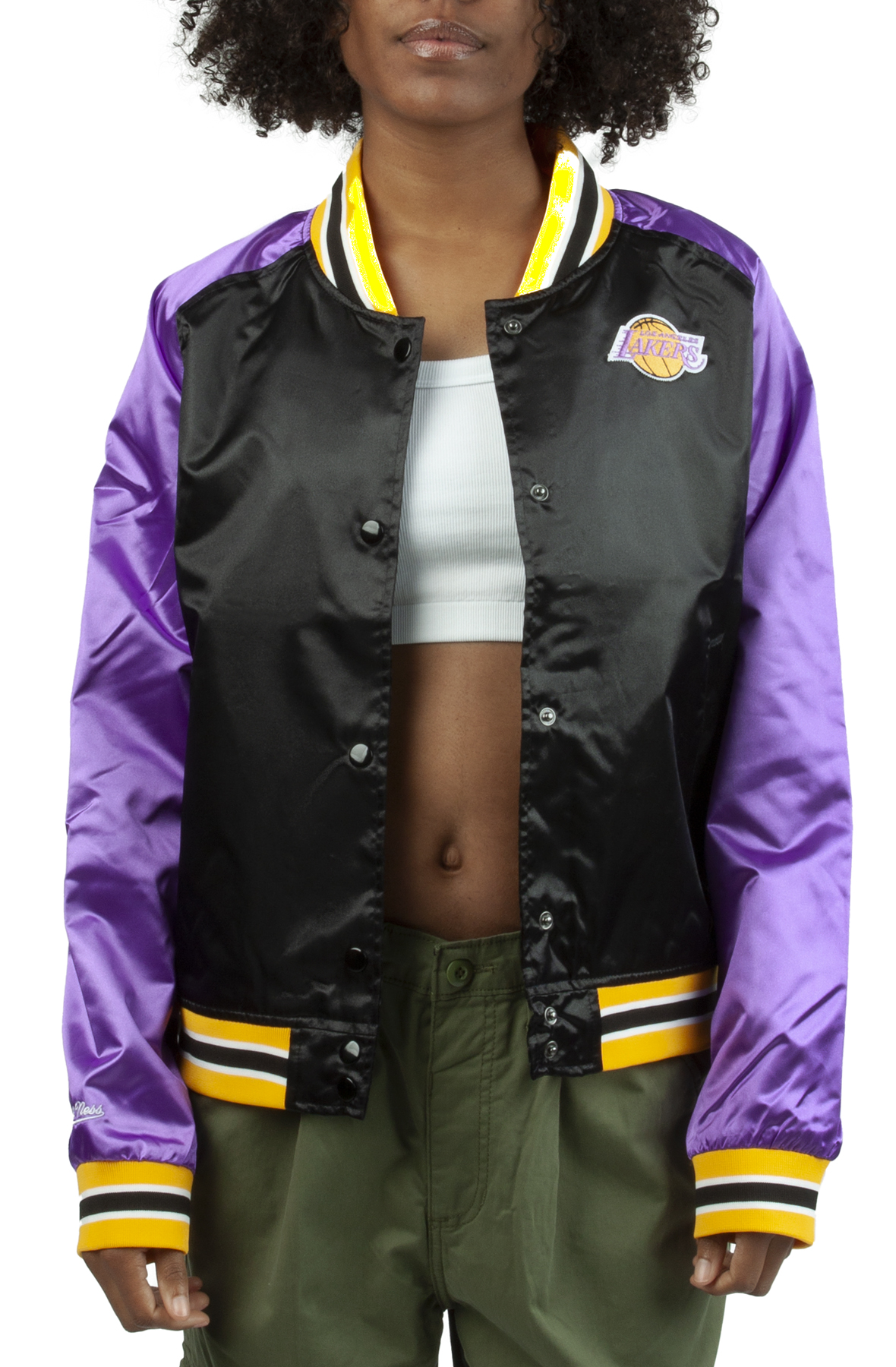 Women Los Angeles Lakers Bomber Jacket Jackets Black