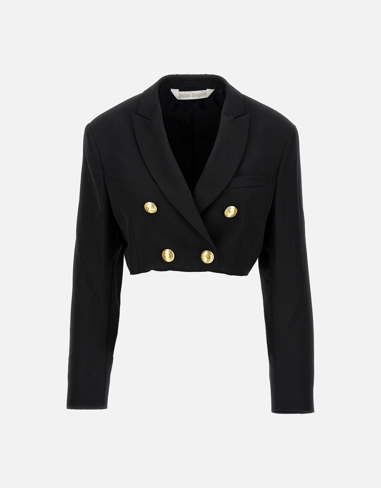 Palm Angels Wool Blend Cropped Blazer - IT