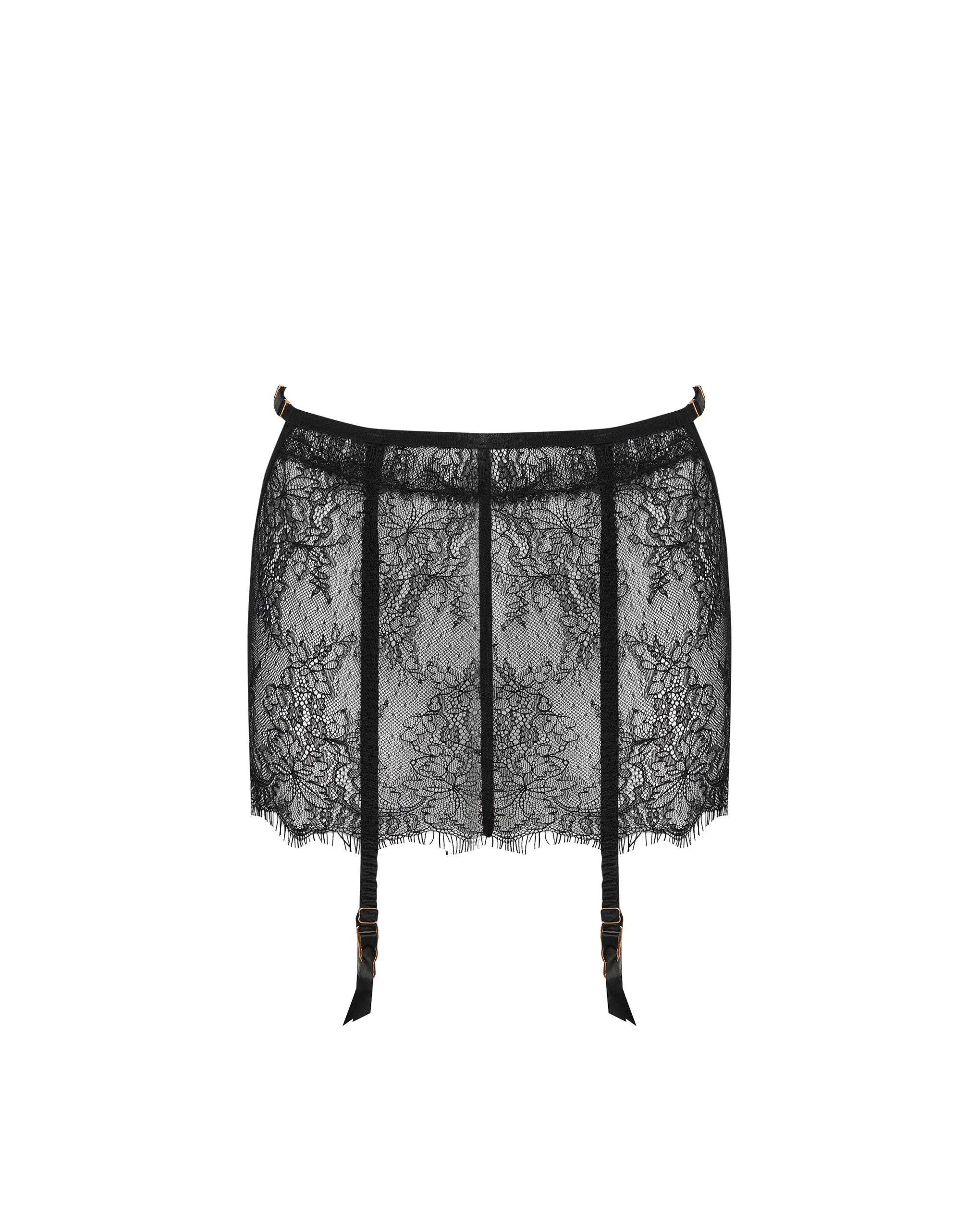 Bluebella Camelia Skirt Garter Belt Black -