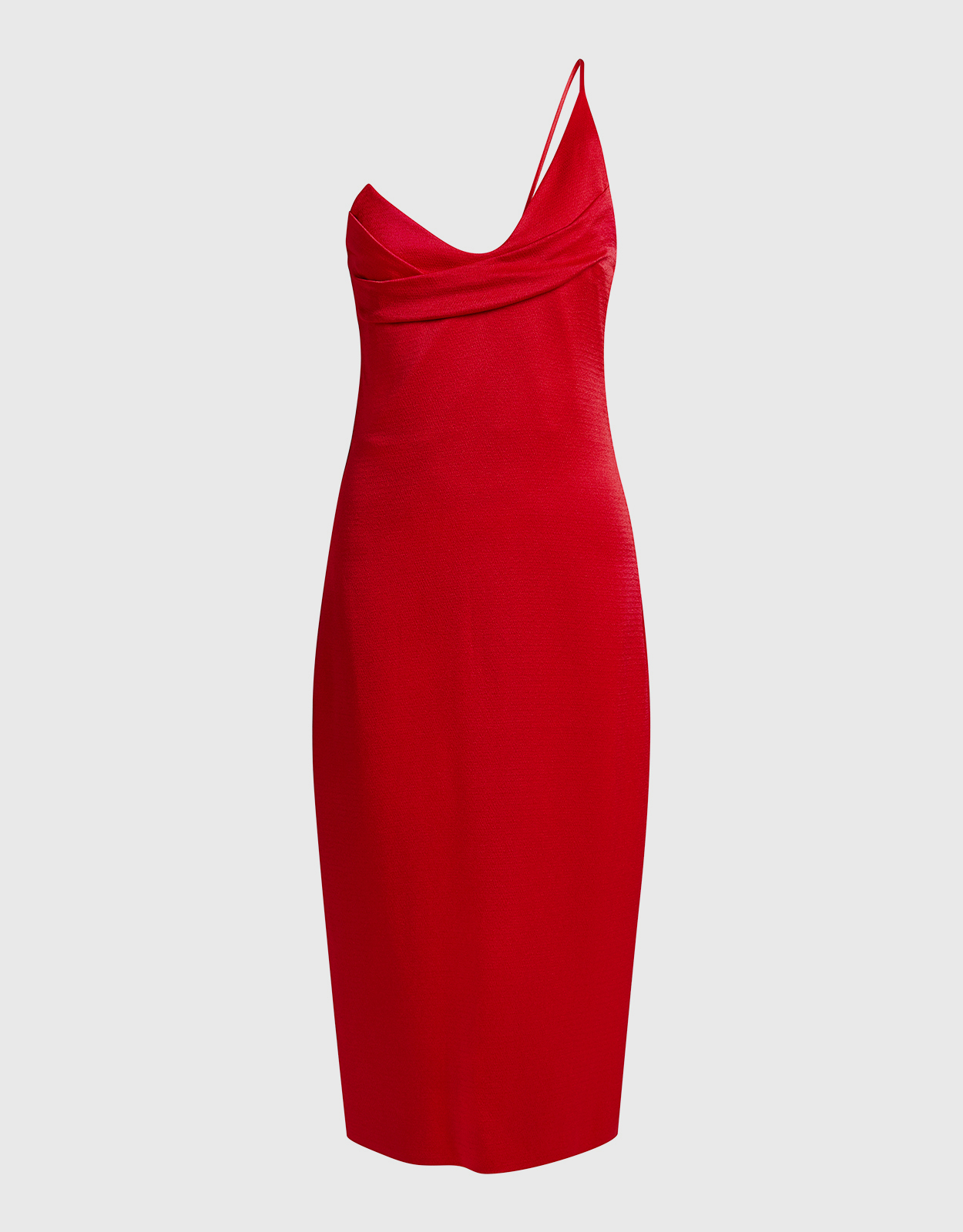 Cushnie One-shoulder Draped Midi Dress -