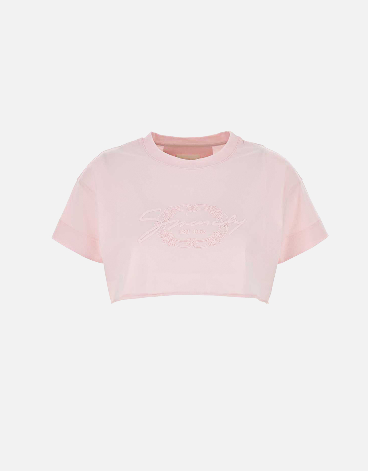 Givenchy Pastel Pink Cotton Crop-Top