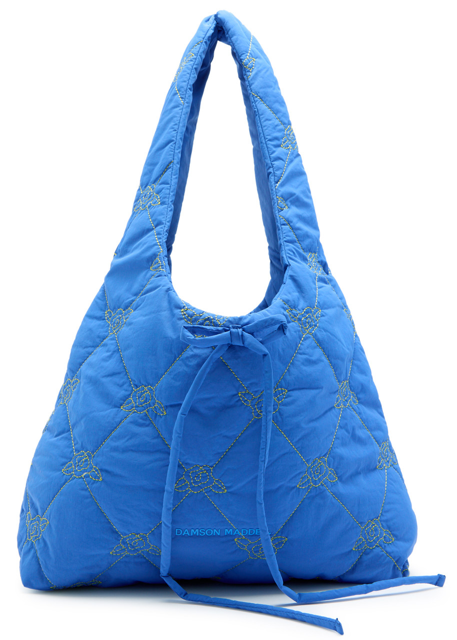 Damson Madder Roisin Quilted Hobo bag - Blue