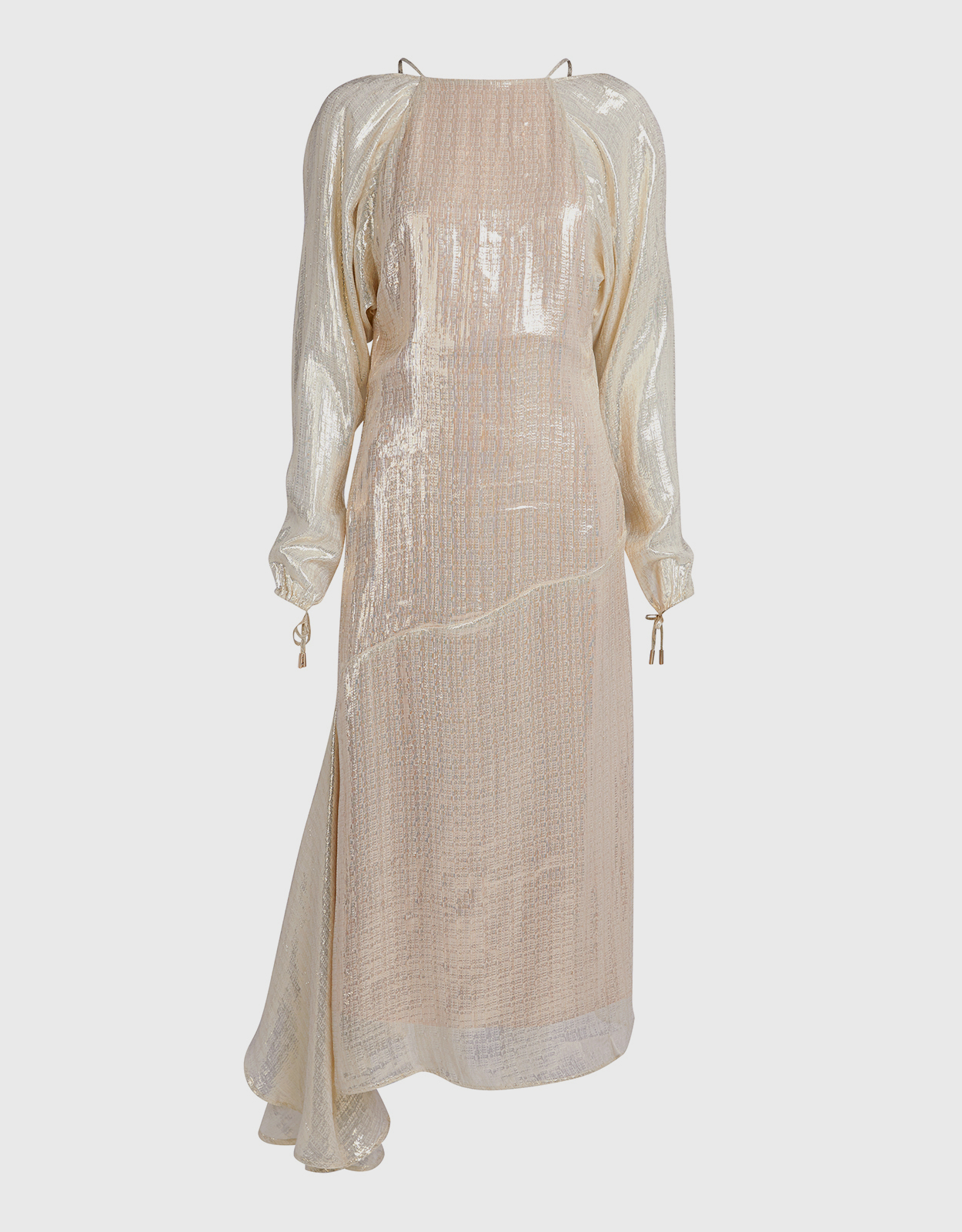 Alice McCall Champers Metallic Open Back Midi Dress -
