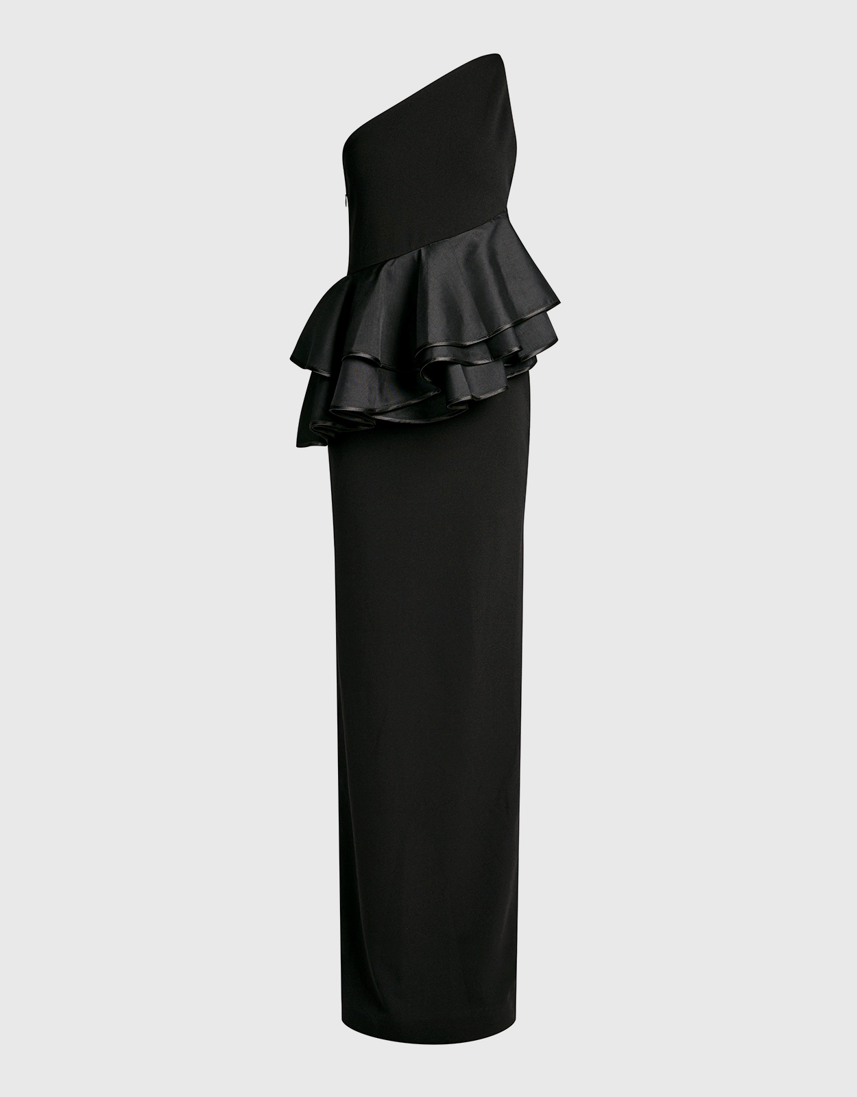Solace London Dacia One-shoulder Ruffled Maxi Dress -