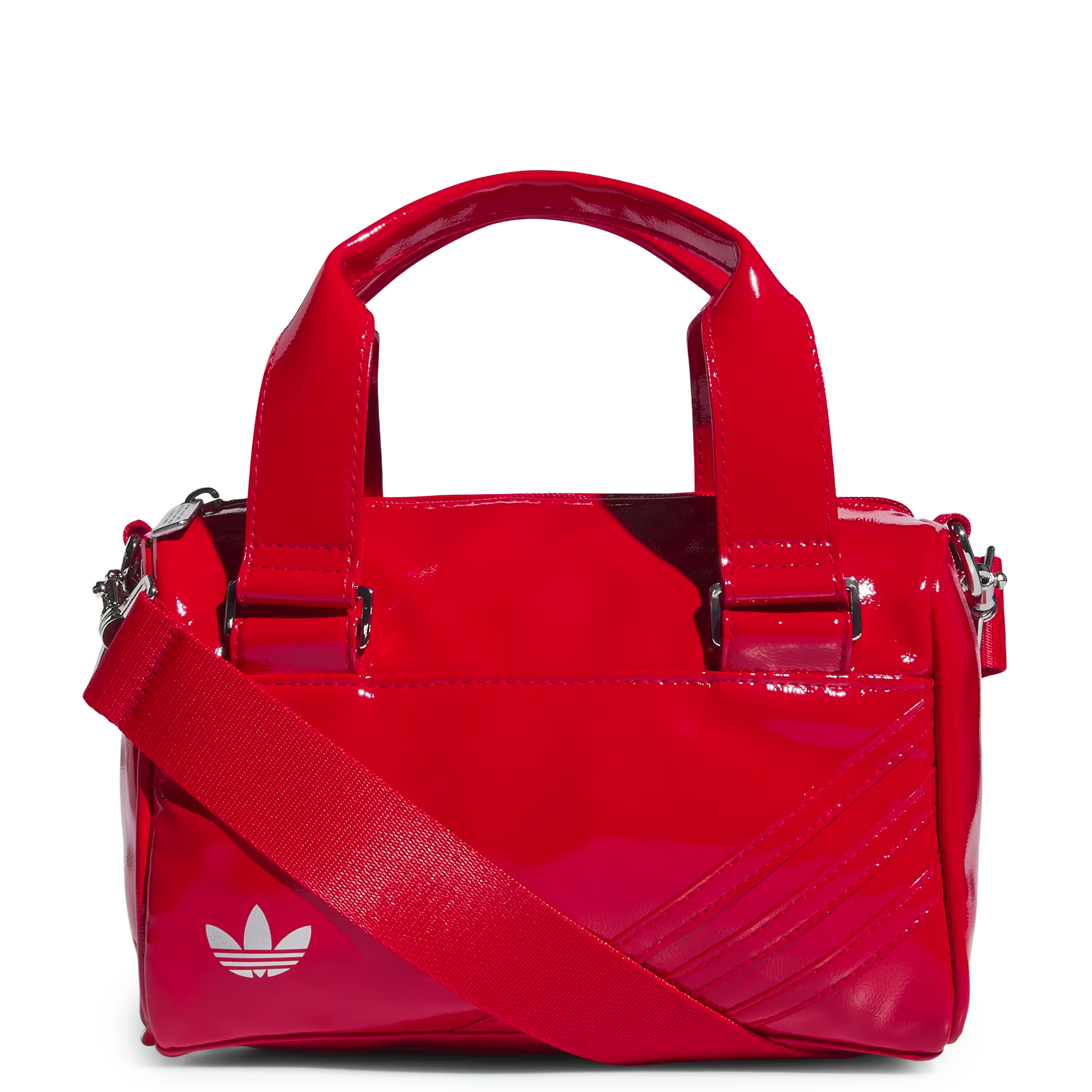Women Patent Trefoil Crossbody Bag Scarlet Red Handbags SIZE Scarlet Red