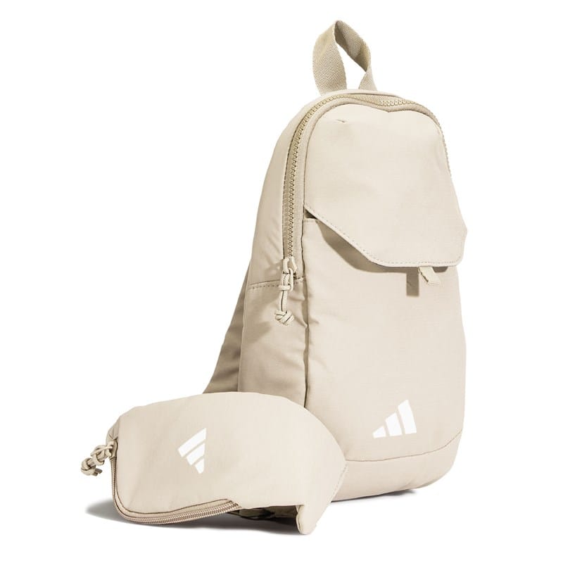 Adidas Essentials Sling Crossbody Bag Shoes Wonder Alumina Grey Beige - Size . OT