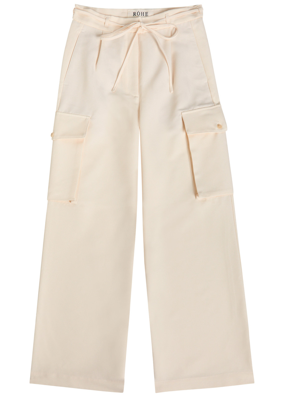 Rohe Tailored Woven Cargo Trousers - Off White - M