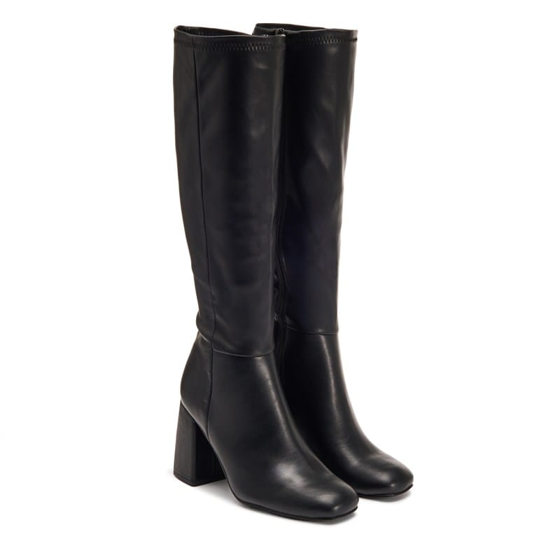 Madden Girl Women's Whitney Knee High Dress Boots Black - Size .
