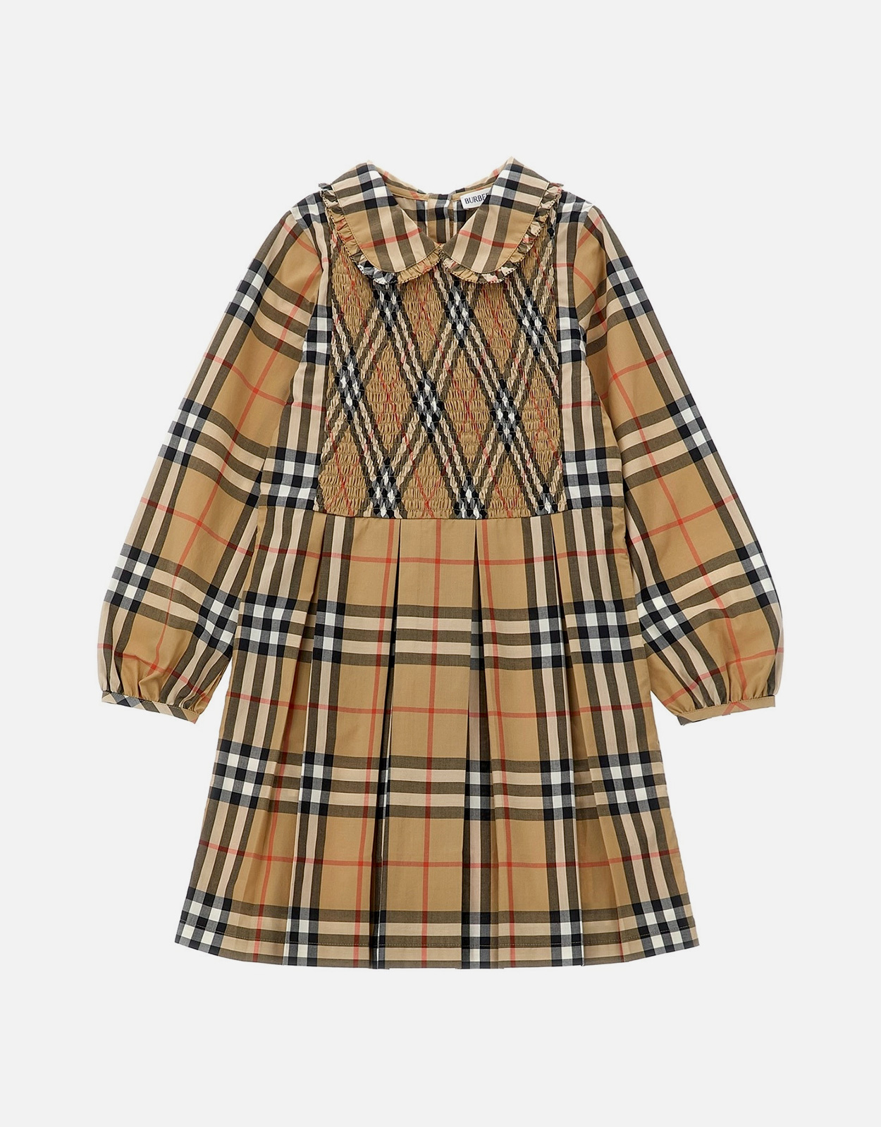 Burberry Kids Cotton Check Dress - Month -