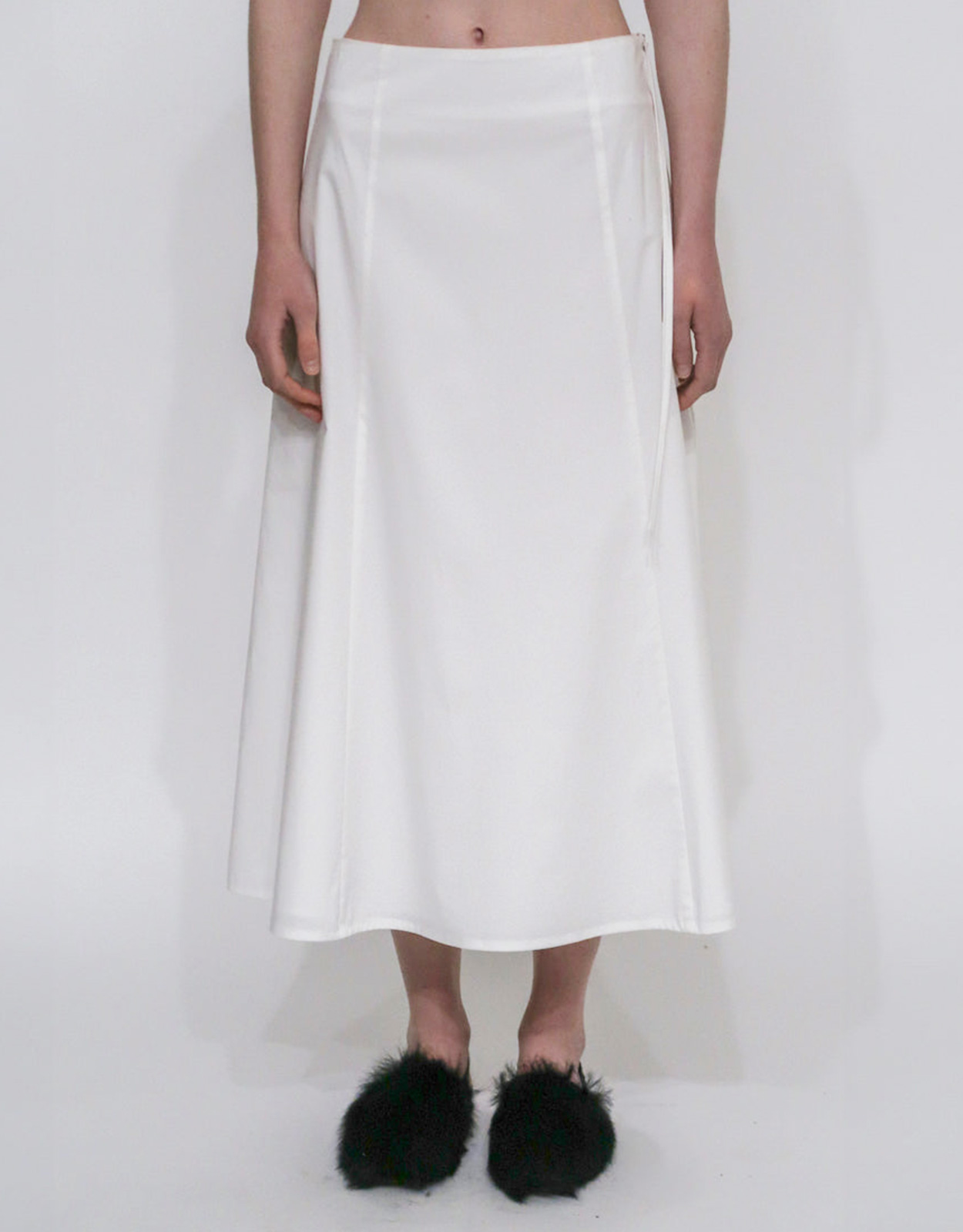 Rosetta Getty A-Line Zipper Skirt -