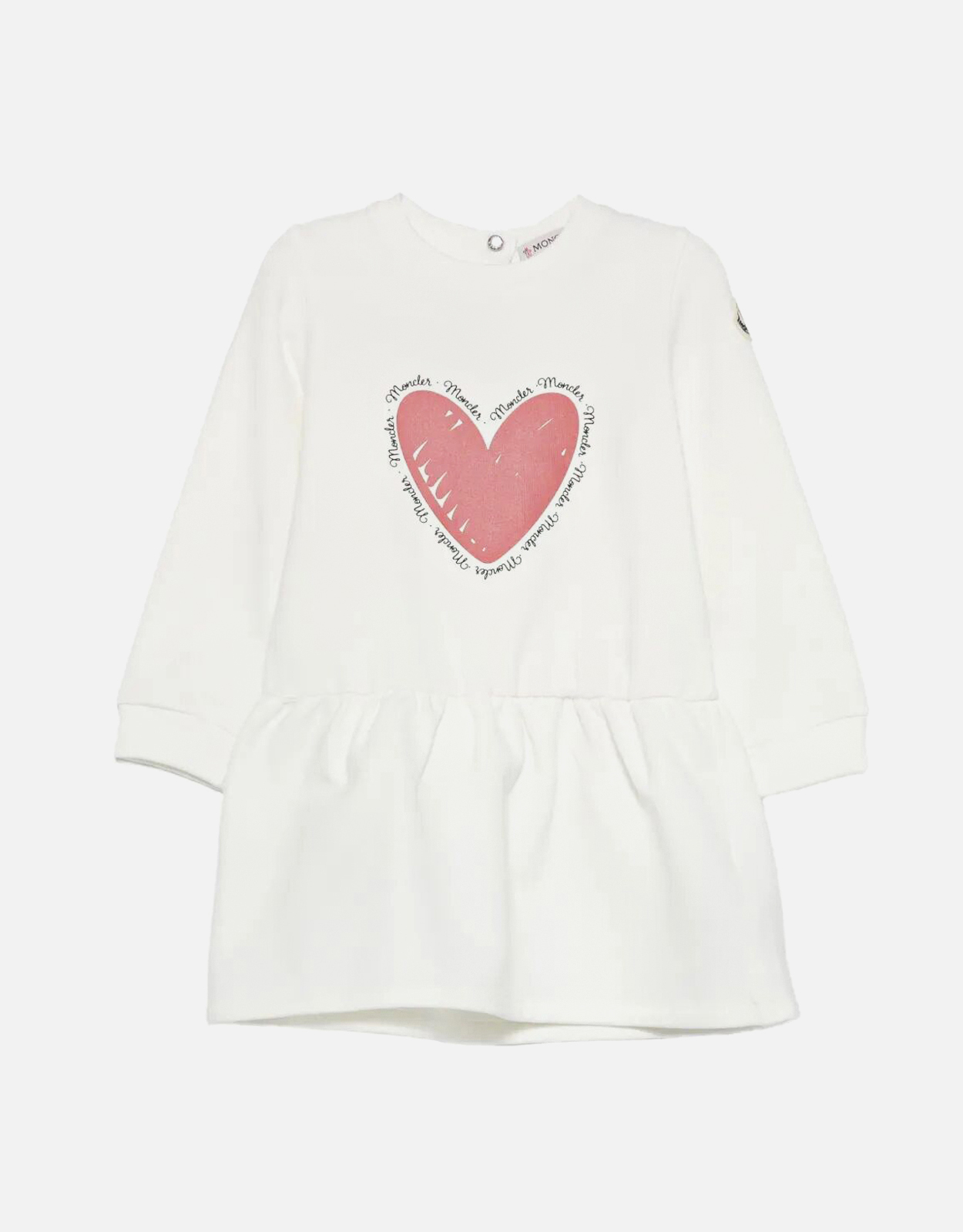 Moncler Kids Heart Motif Cotton Dress - M