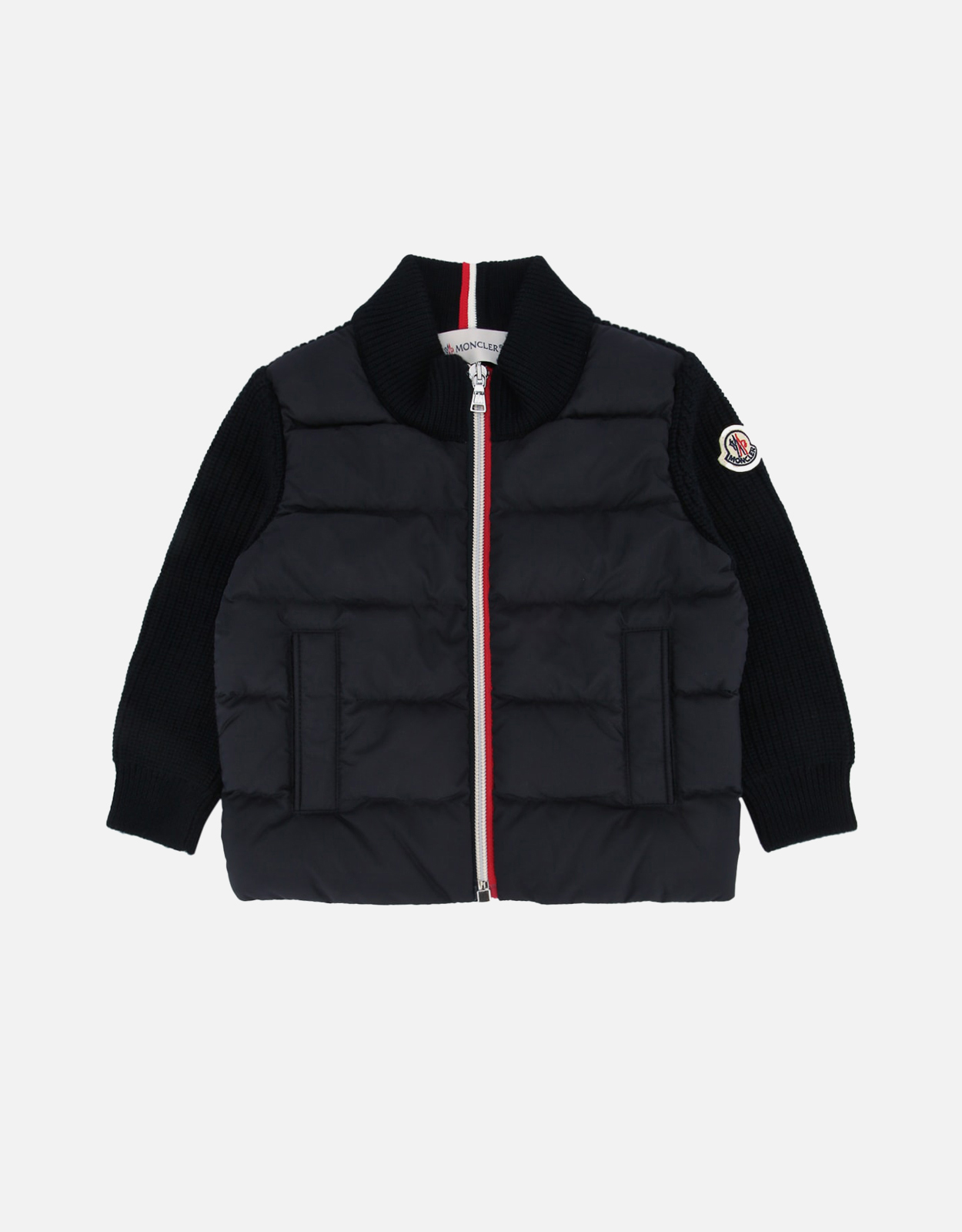 Moncler Kids Padded Wool Zip-Up Cardigan - Month M