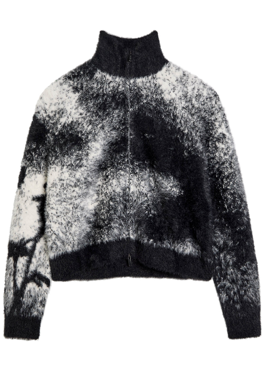 High Summon Up Brushed-knit Cardigan - Multicoloured