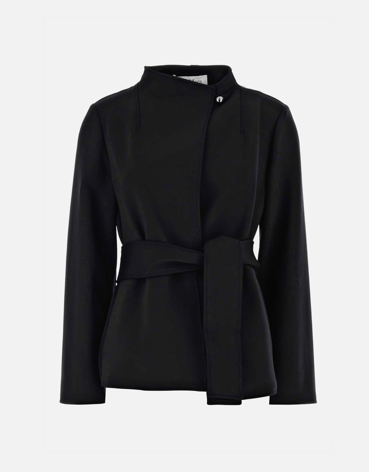 Max Mara Black Stretch Nylon Talamo Blazer