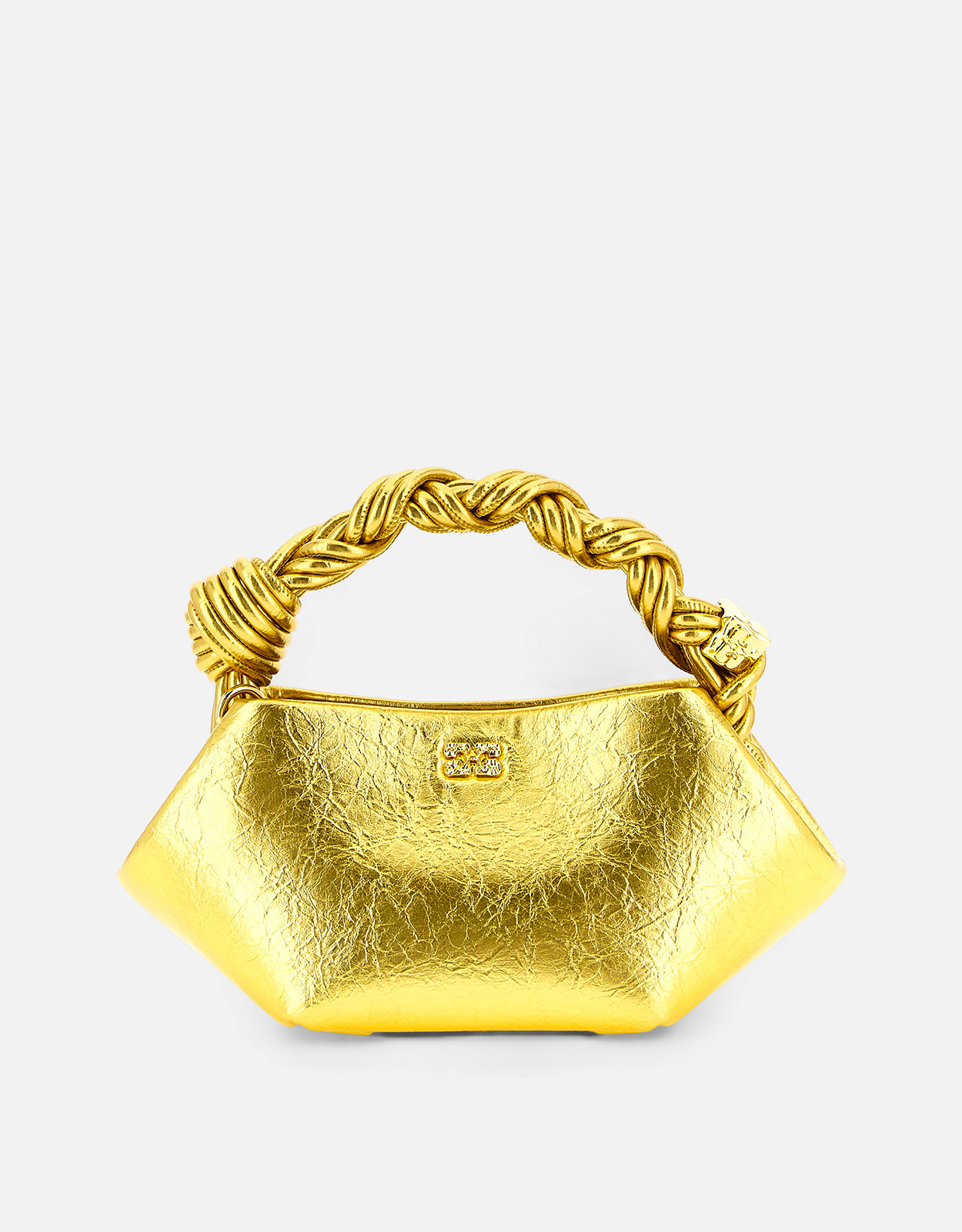 Ganni Bou Mini Metallic Crossbody Bag