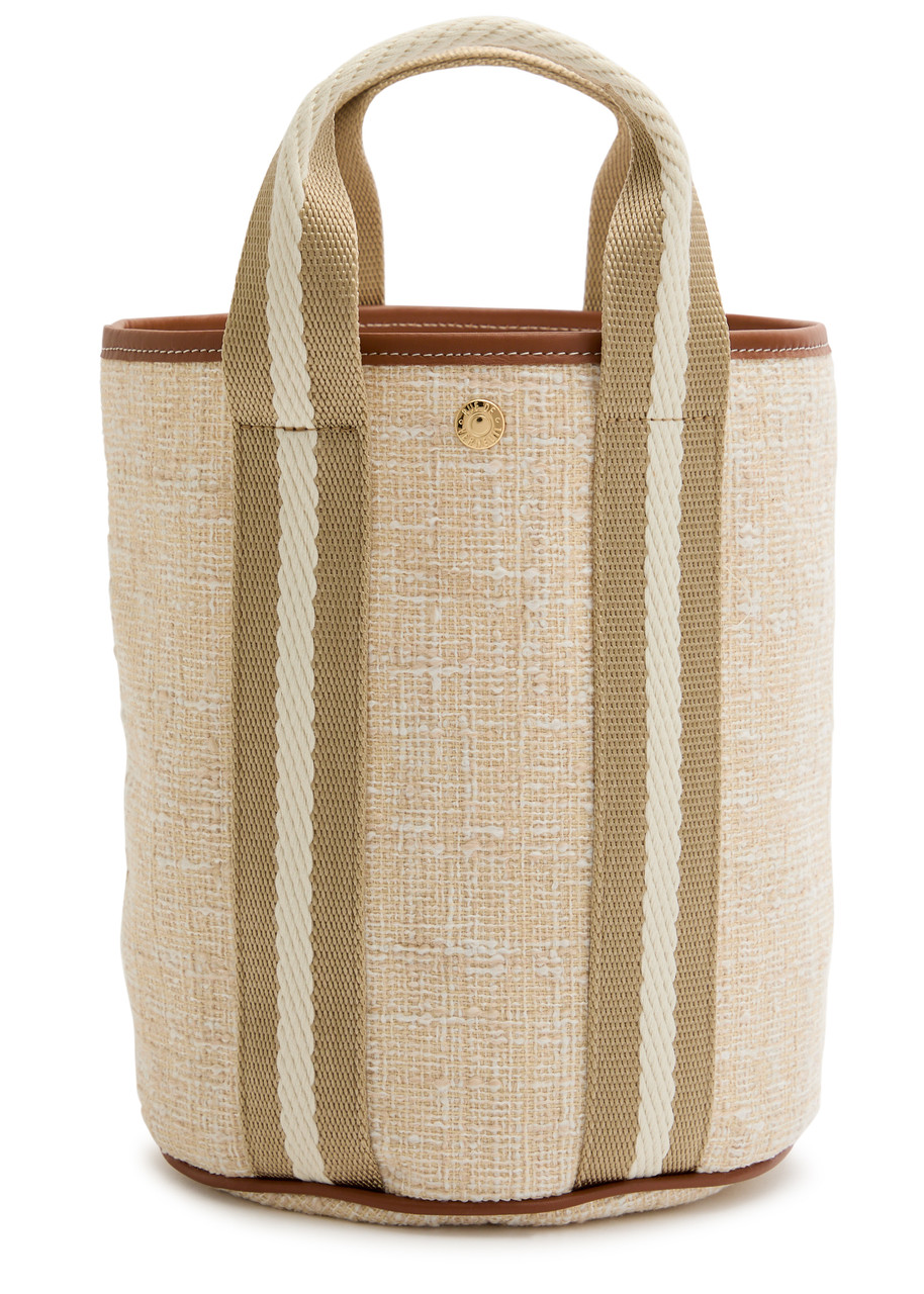 Rue DE Verneuil Traverse S Summer Tweed Bucket bag - Beige