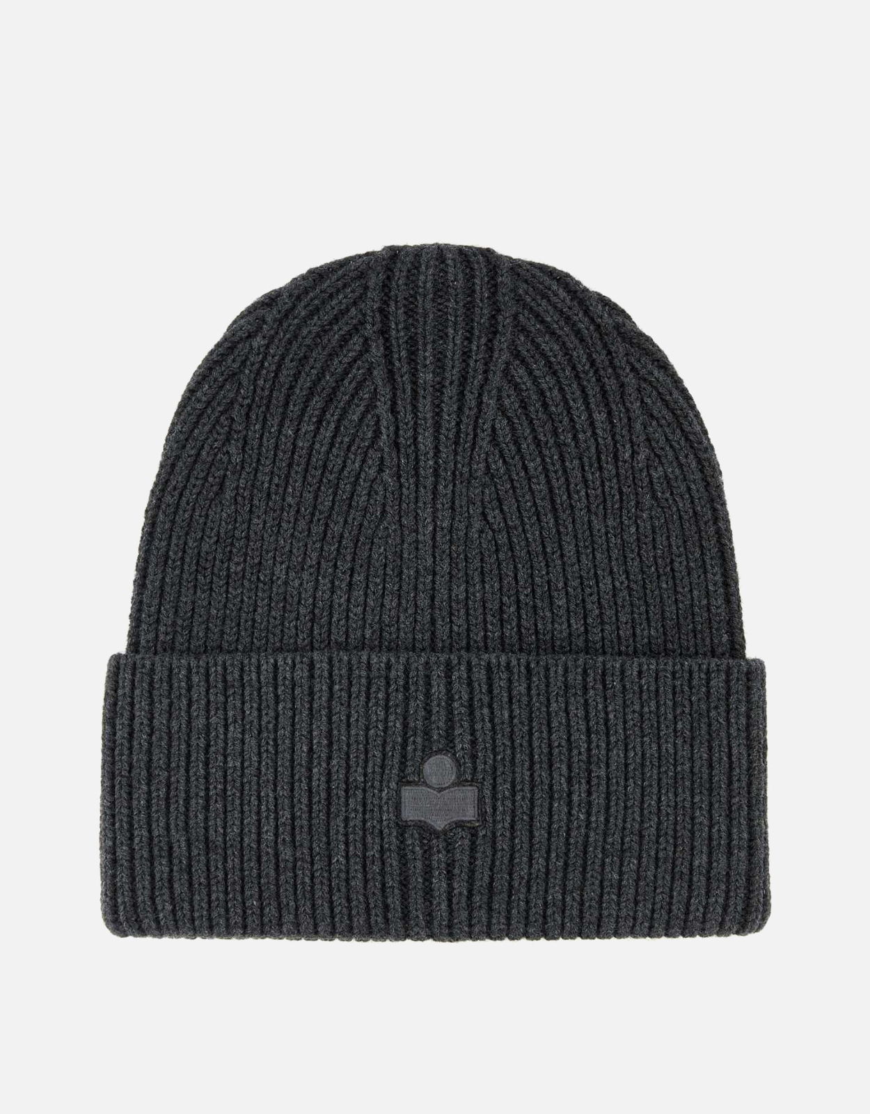 Isabel Marant Charcoal Stretch Cotton Blend Beanie Hat