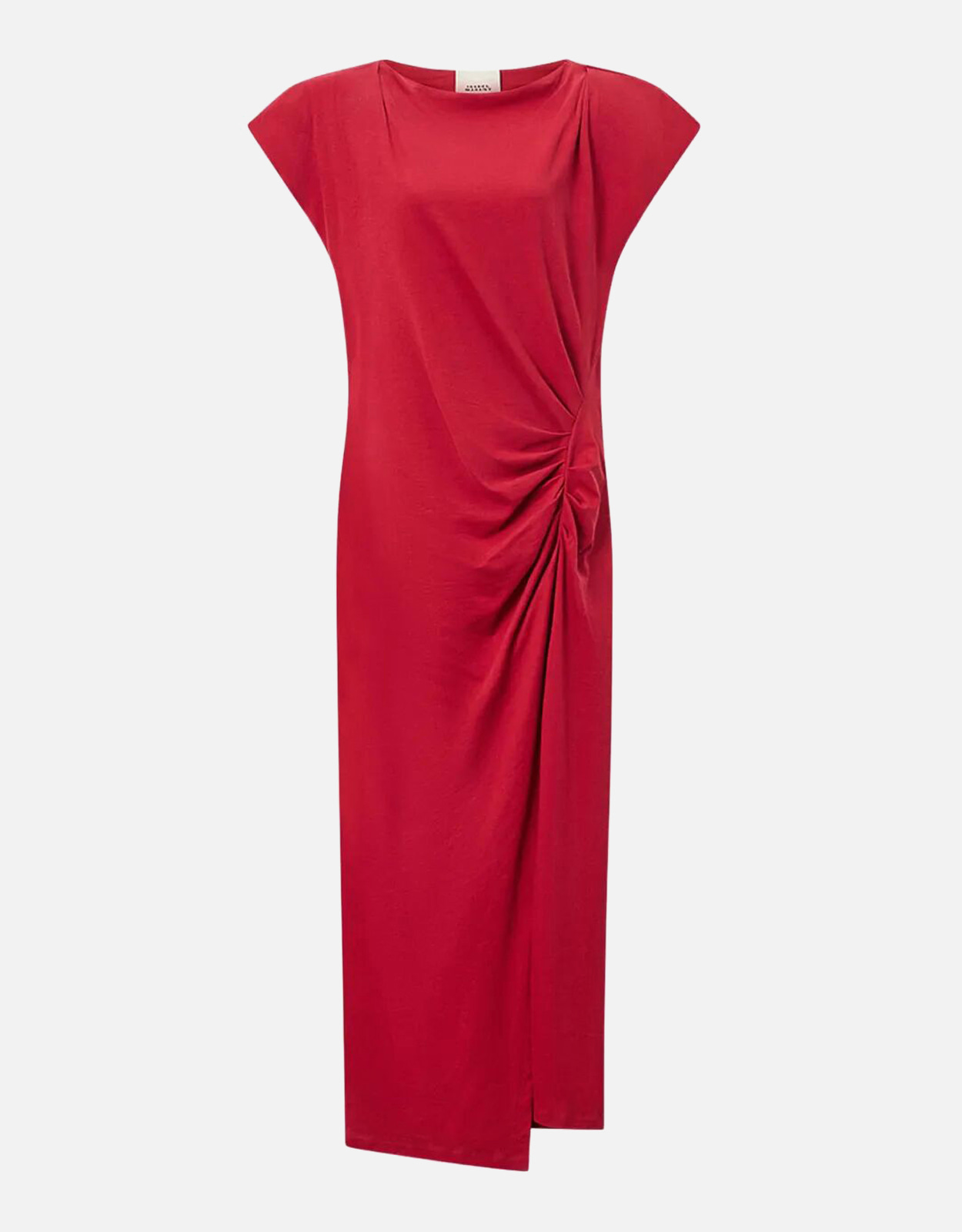 Isabel Marant Long cherry-coloured Nadela jersey dress - FR