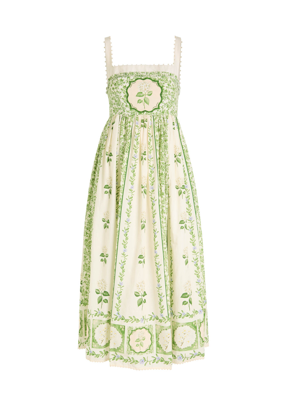 Agua BY Agua Bendita Barbara Wild Floral-print Cotton Midi Dress - Multicoloured - L