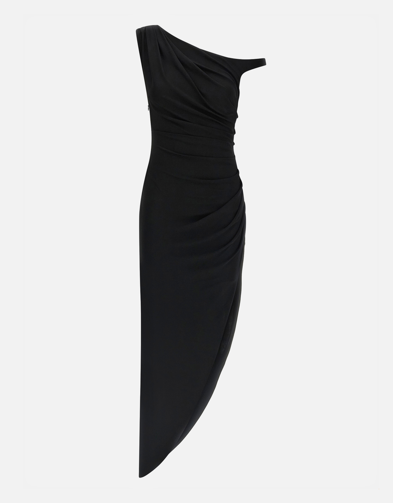 Elisabetta Franchi Dress Crpe Jersey Slim Fit One-Shoulder With Jewel Strap - IT