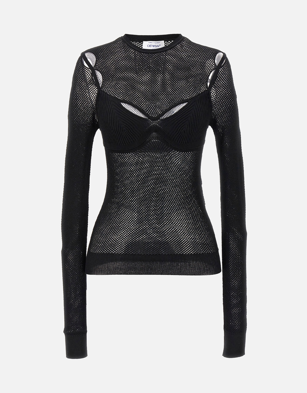 Off-White Net Arrow Bralette Top - IT