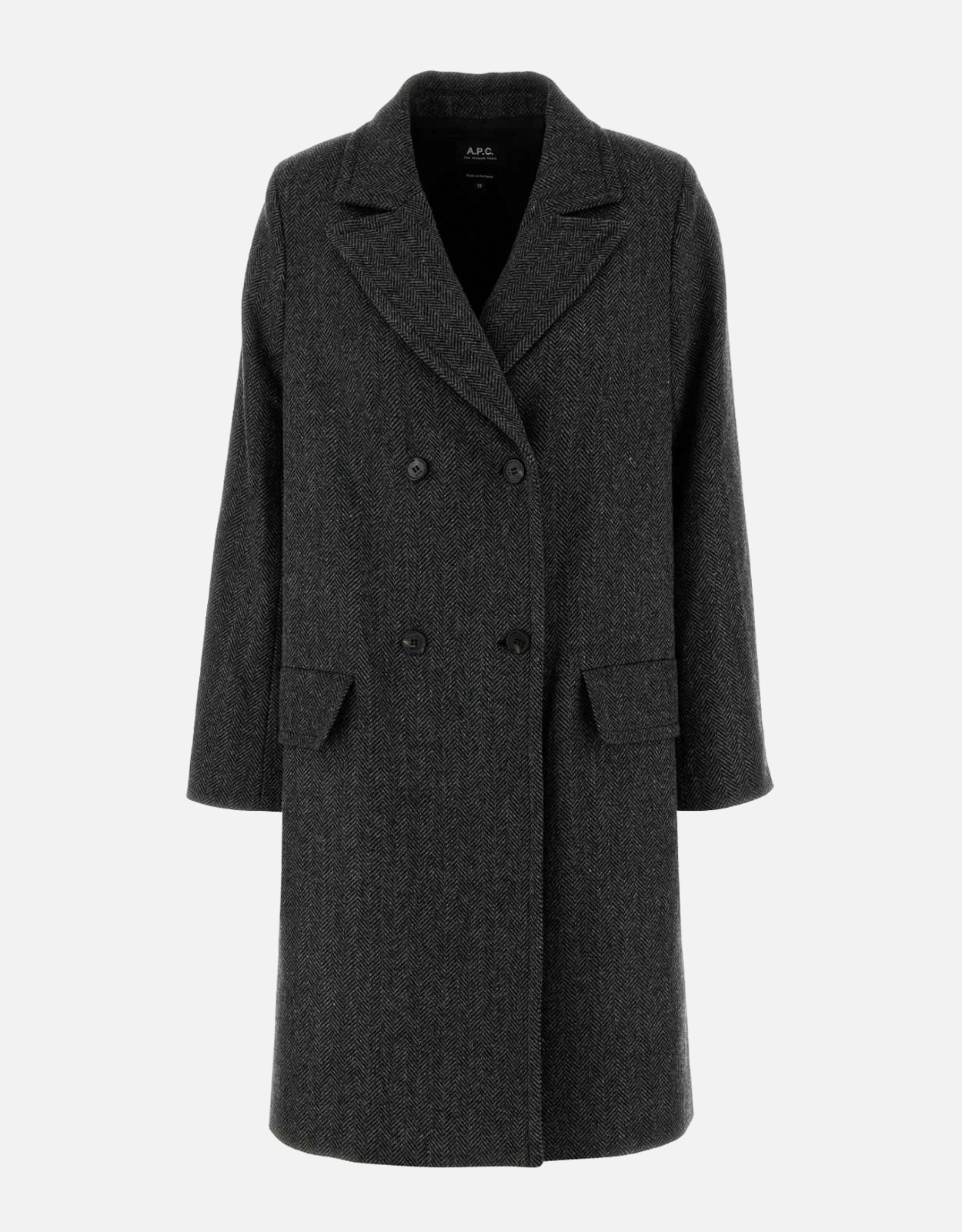 A.P.C. Embroidered Wool Blend Woara Coat - IT