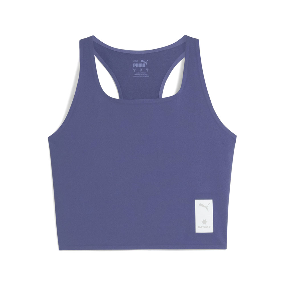 PUMA PUMA X SAYSKY Run Crop Crew Neck Athletic Tank Top