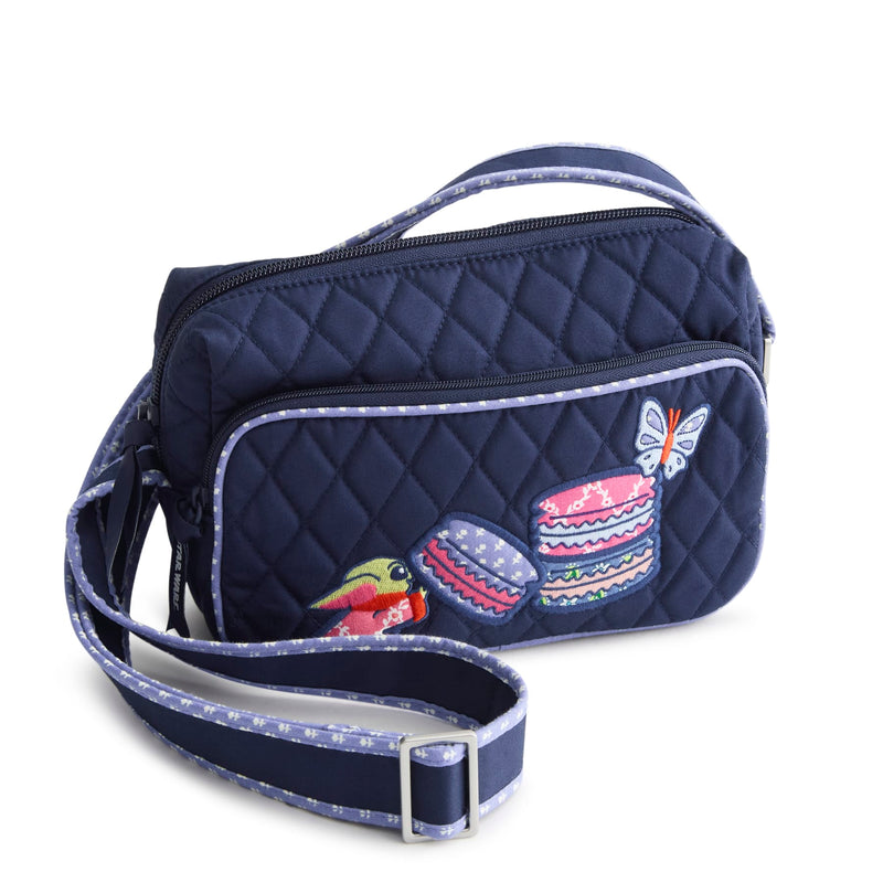 Vera Bradley Star Wars Becker Camera Bag Crossbody Women in Grogu Macarons Blue