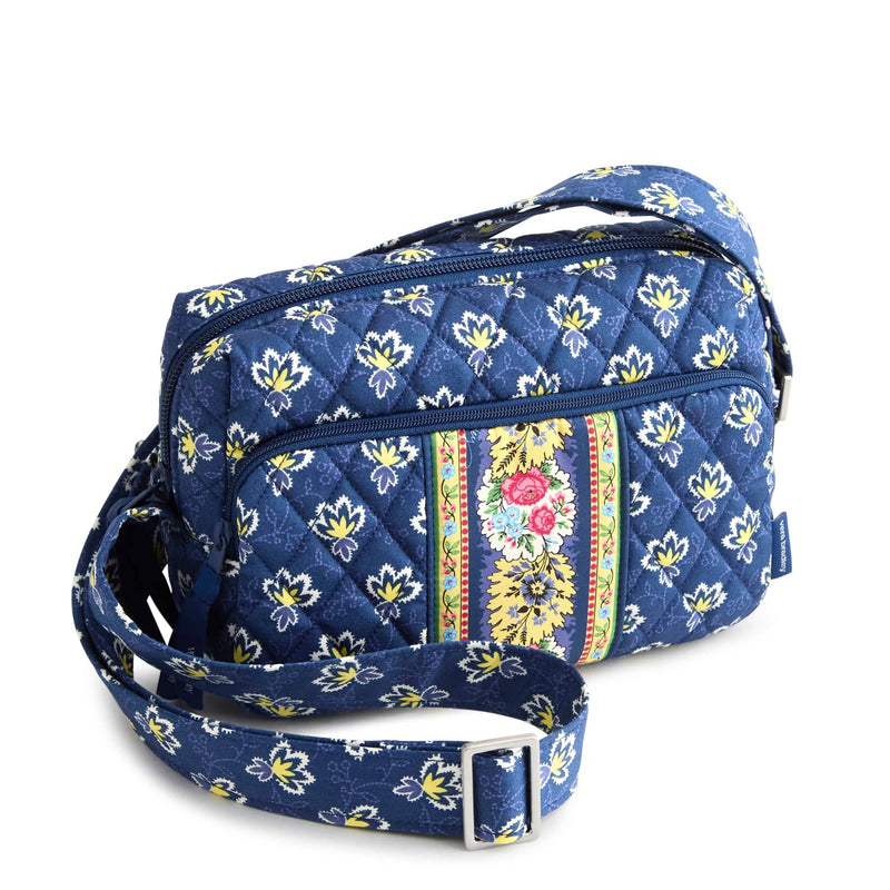 Vera Bradley Becker Camera Bag Crossbody Women Blue