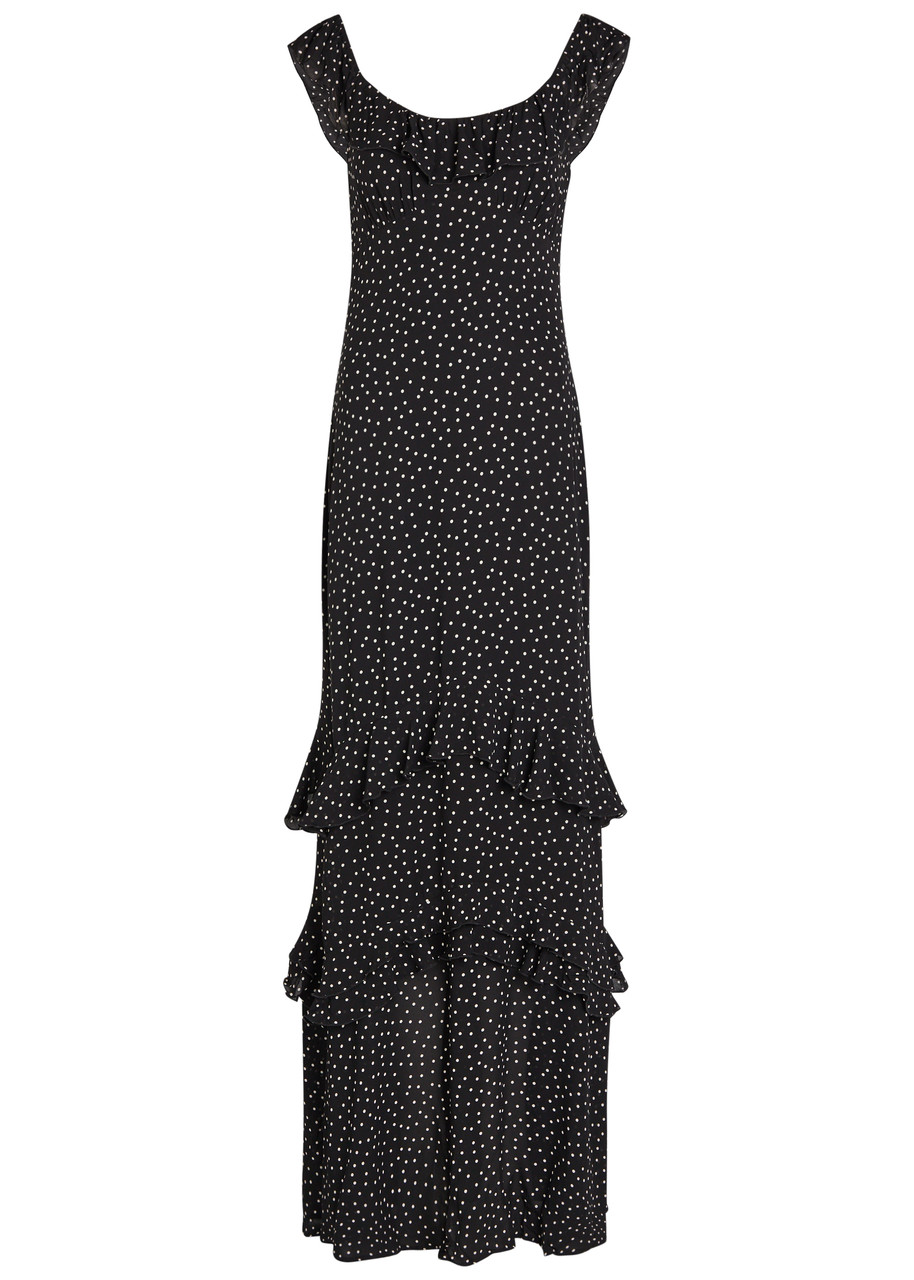 Reformation Tripoli Polka dot Chiffon Maxi Dress - Multicoloured -