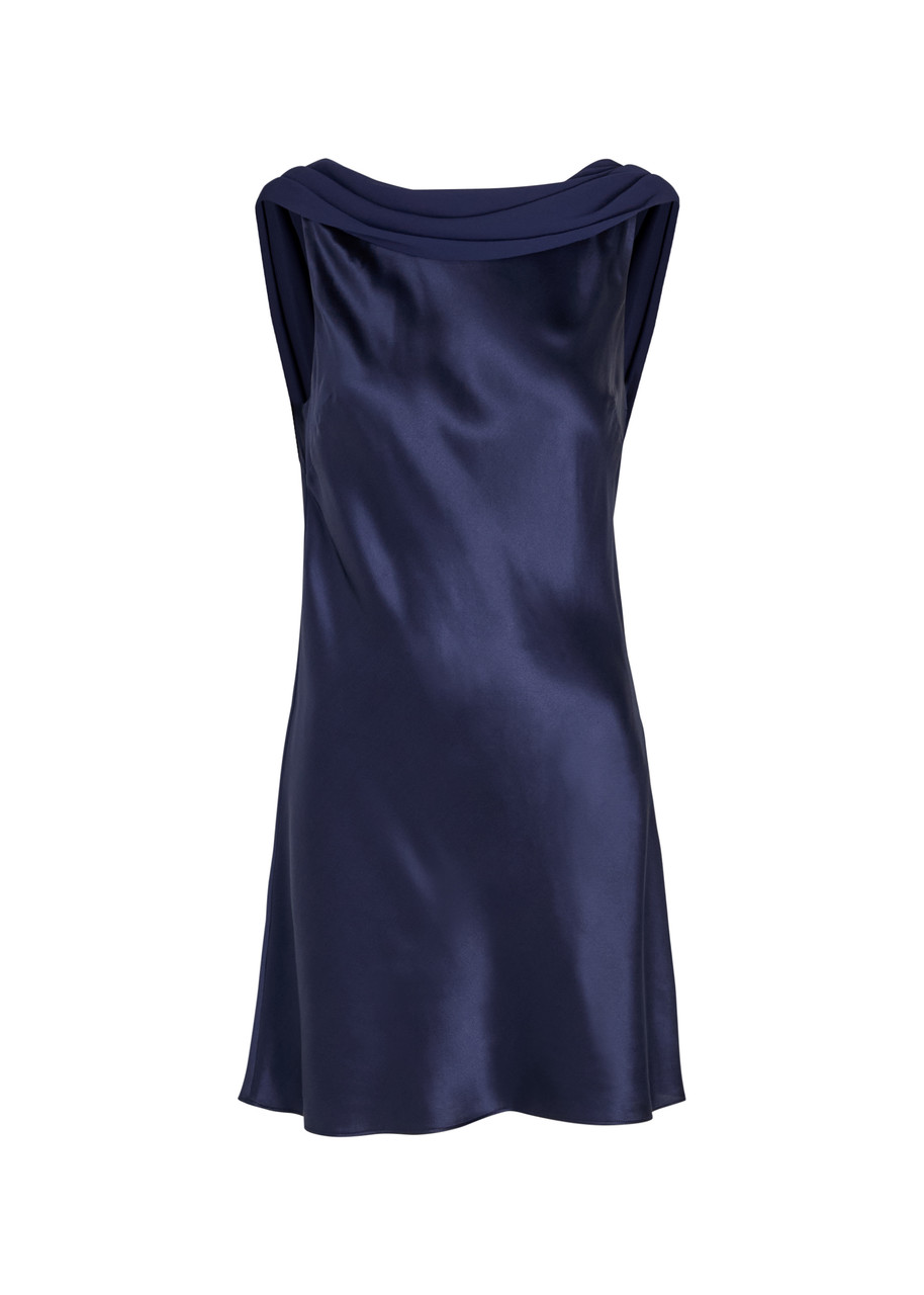Reformation Jonelle Silk Mini Dress - Navy - S - S
