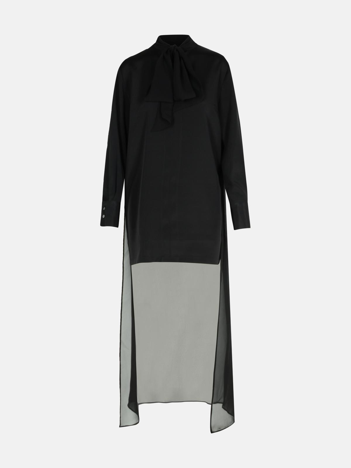 P.A.R.O.S.H. 'Soiree' Black Silk Dress