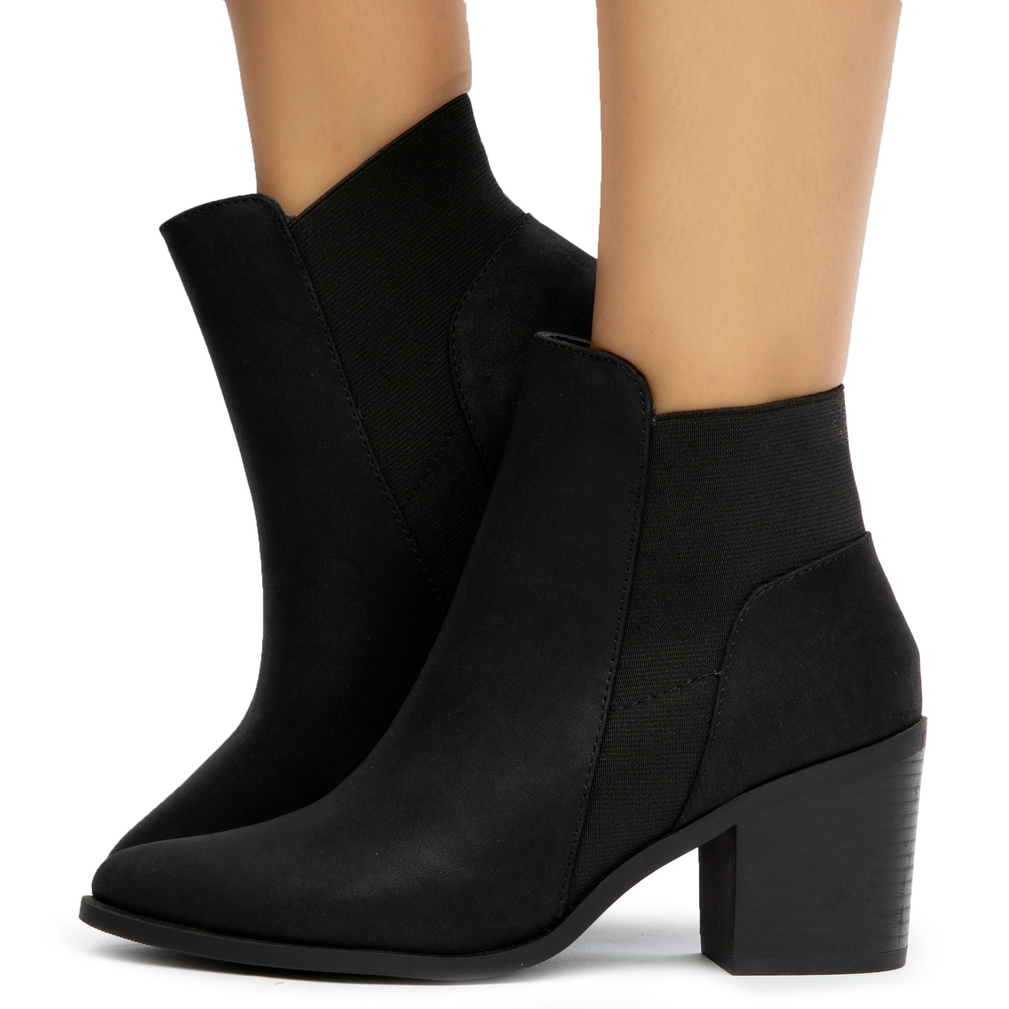 Women Edith-S Ankle Booties Black Boots Black