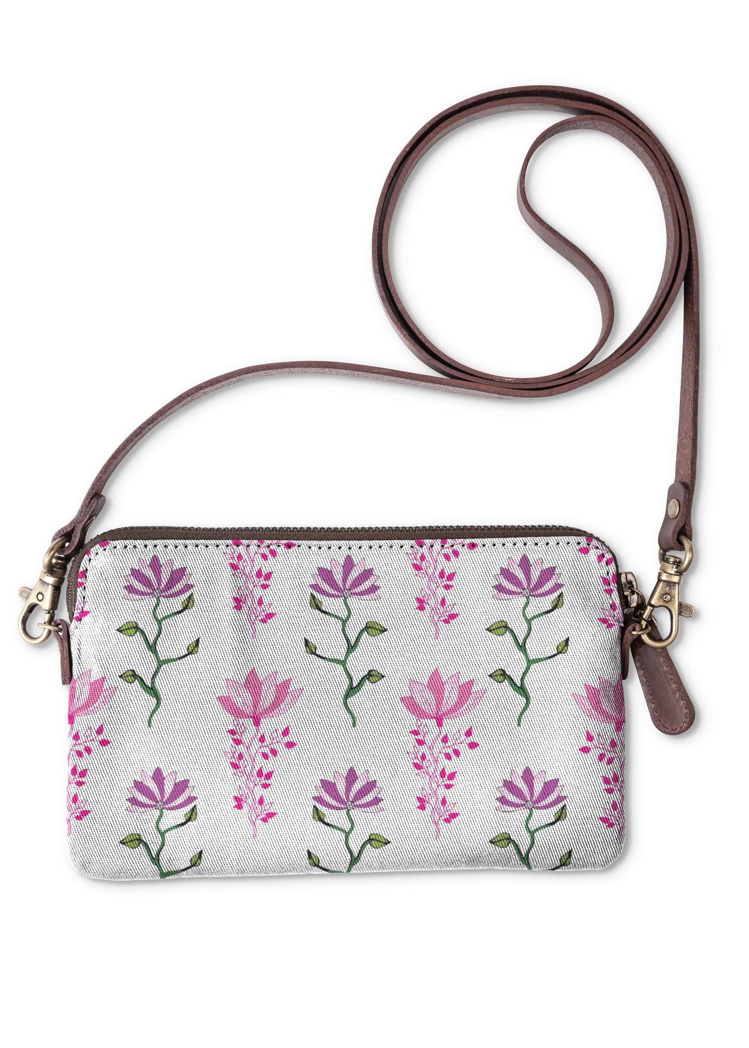 Statement Clutch - Handmade Floral Bag by VIDA Original Artist