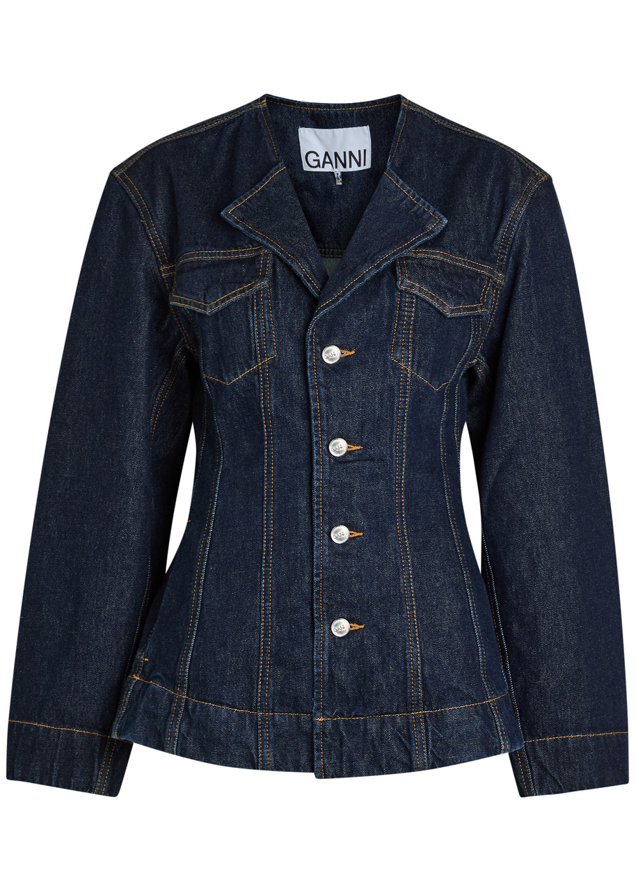 Ganni Panelled Denim Jacket - M
