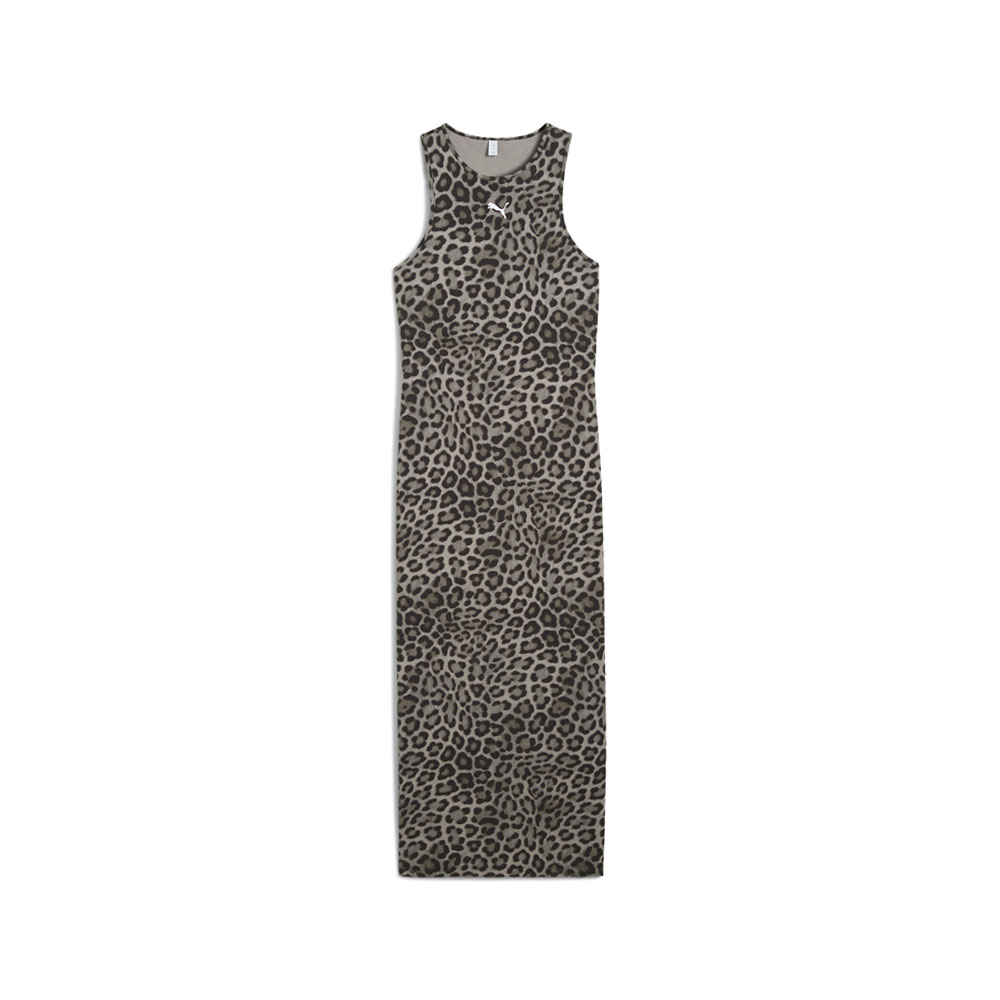 PUMA Leo Luxe Slim Sleeveless Midi Dress