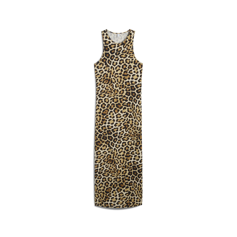 PUMA Leo Luxe Slim Sleeveless Midi Dress