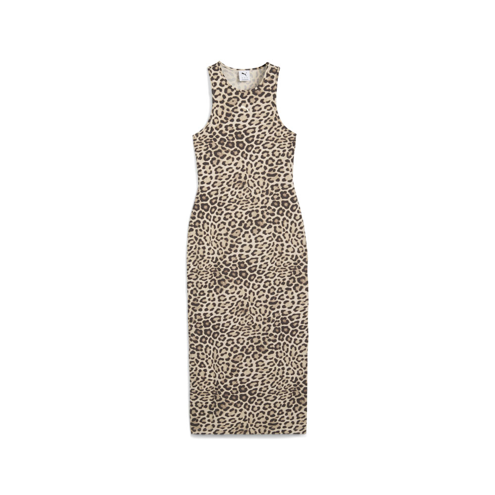 PUMA Leo Luxe Slim Sleeveless Midi Dress