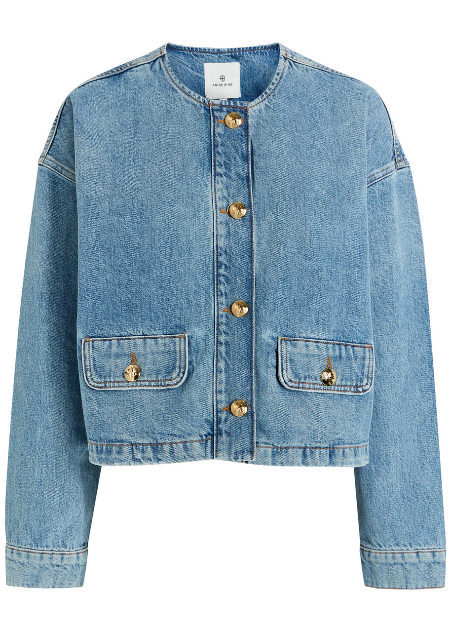Anine Bing Blanche Denim Jacket - S - S