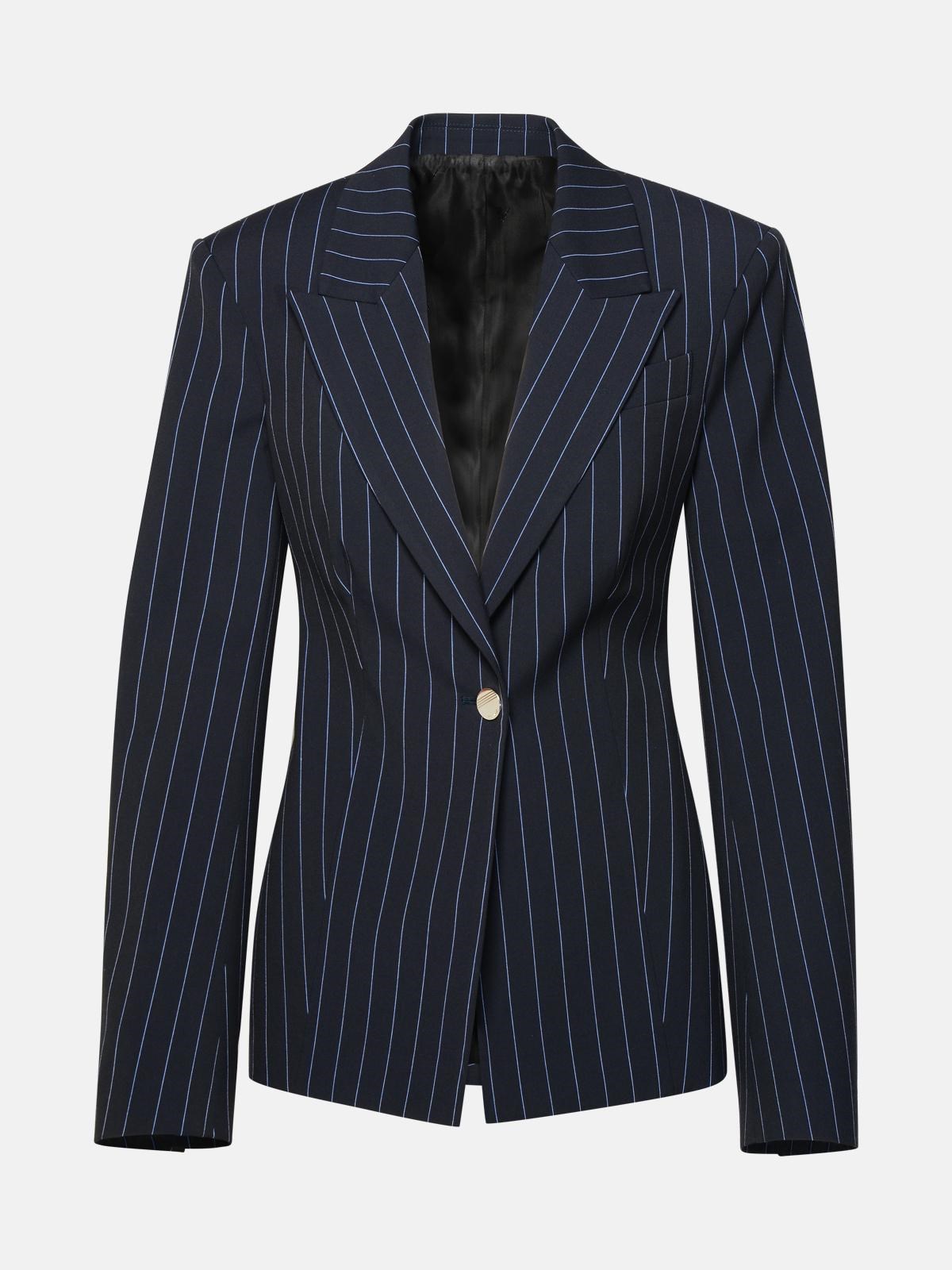 THE ATTICO Midnight Blue Polyester Blend Blazer
