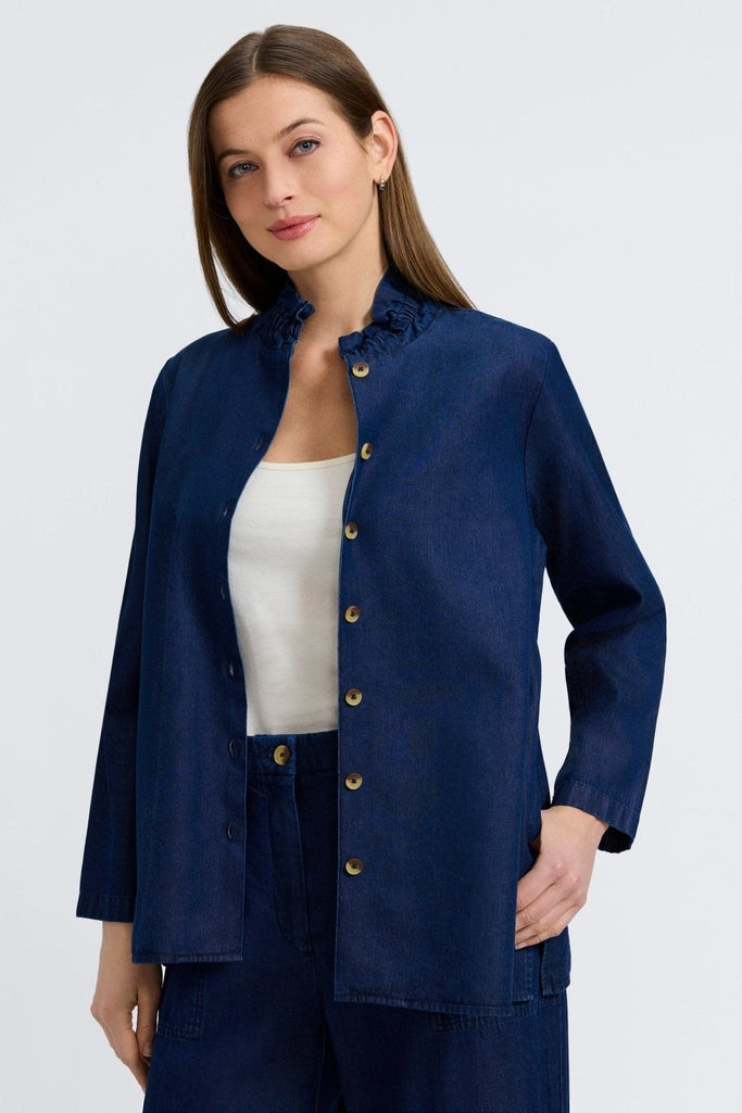 Carolina Tencel Denim Long Sleeve Shirt Jacket