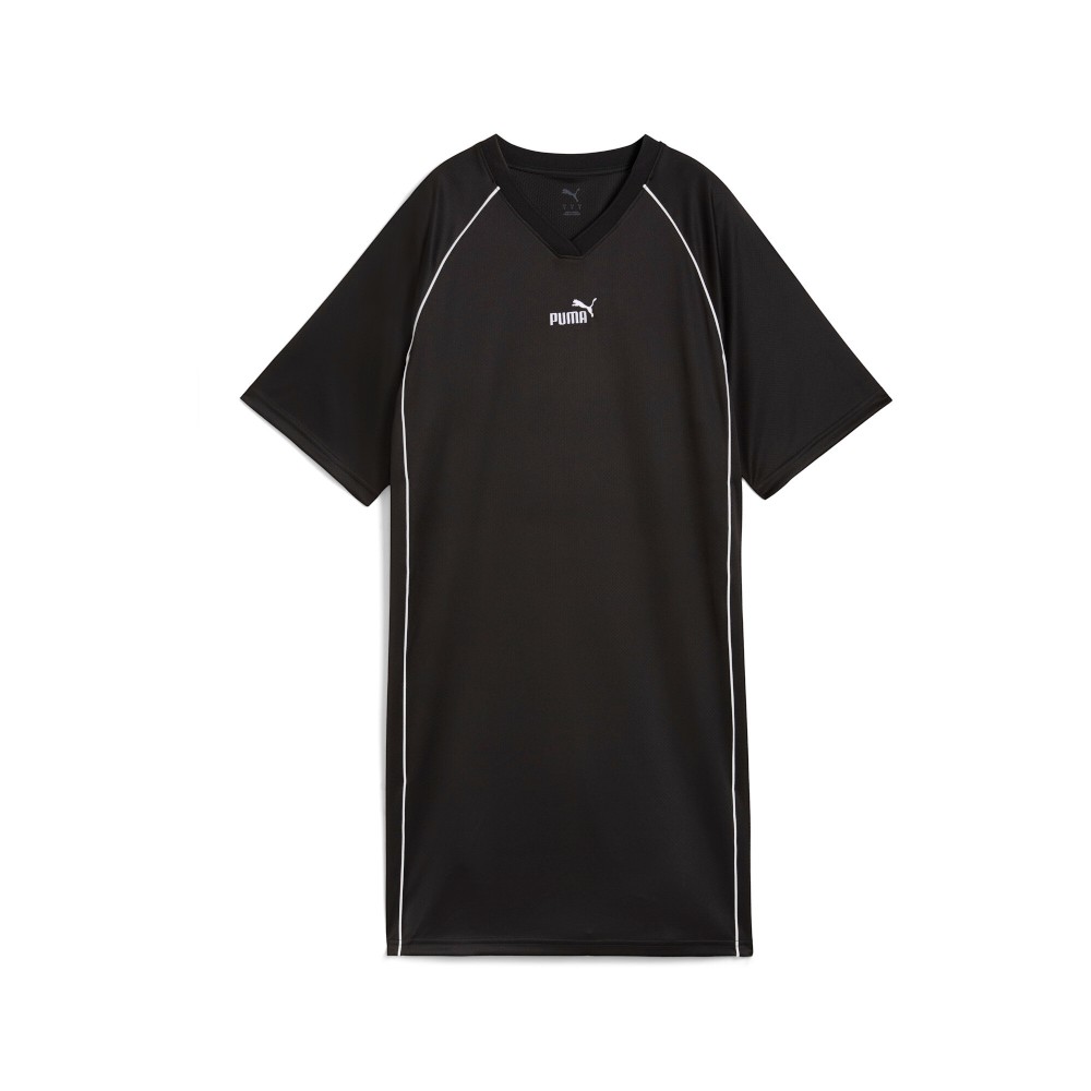 PUMA Essentials Graphic Animal V-Neck Short Sleeve Dress