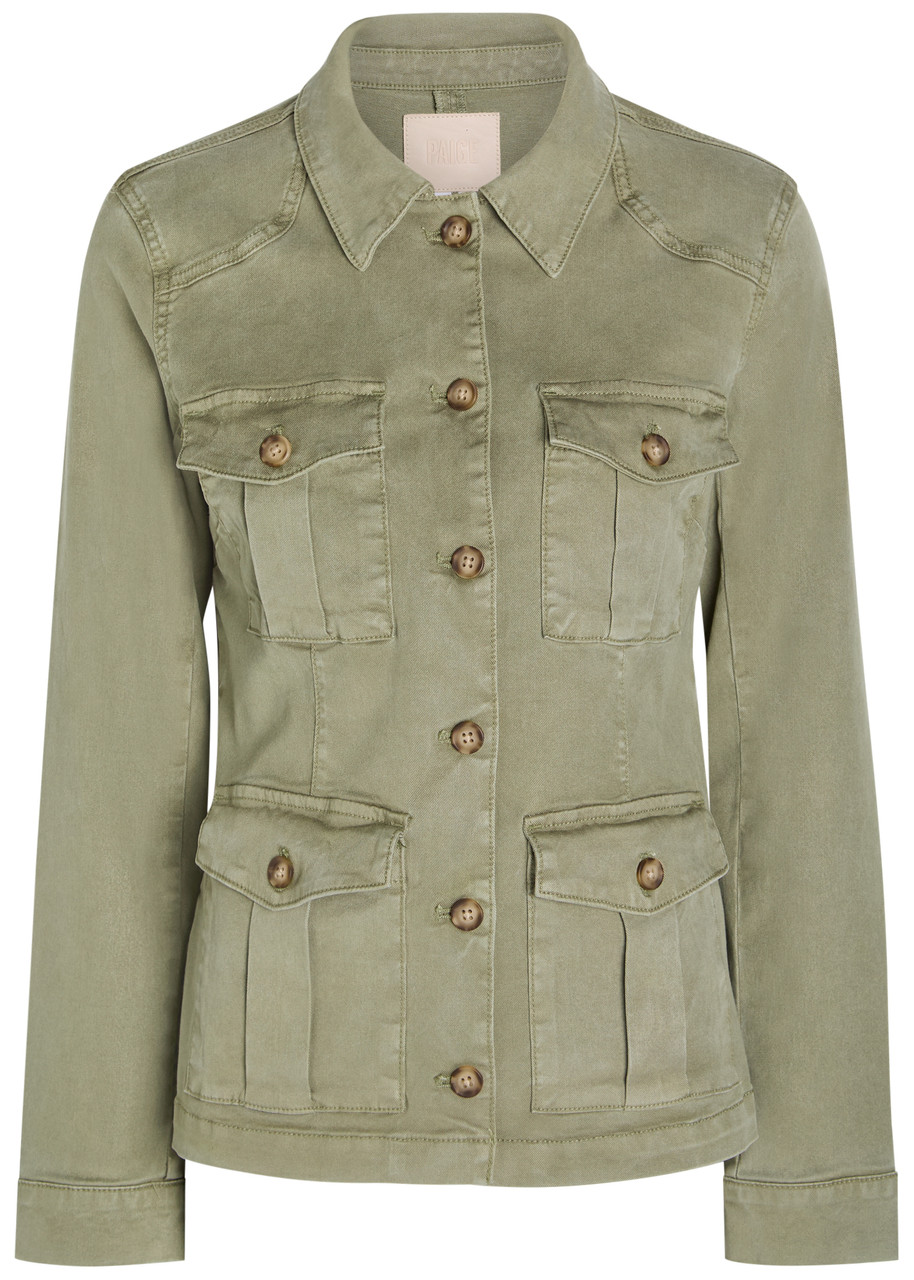 Paige Stacey Stretch-denim Jacket - Green
