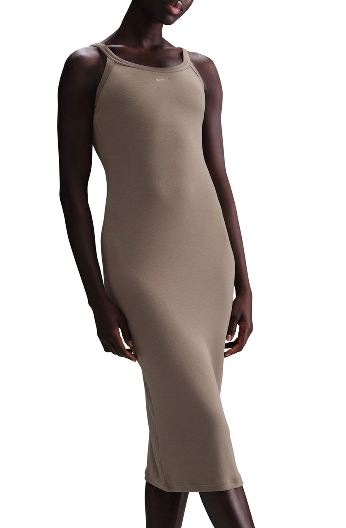 Women Tight Mini-Rib Tank Dress Mink BrownMink Brown Dresses M Mink BrownMink Brown